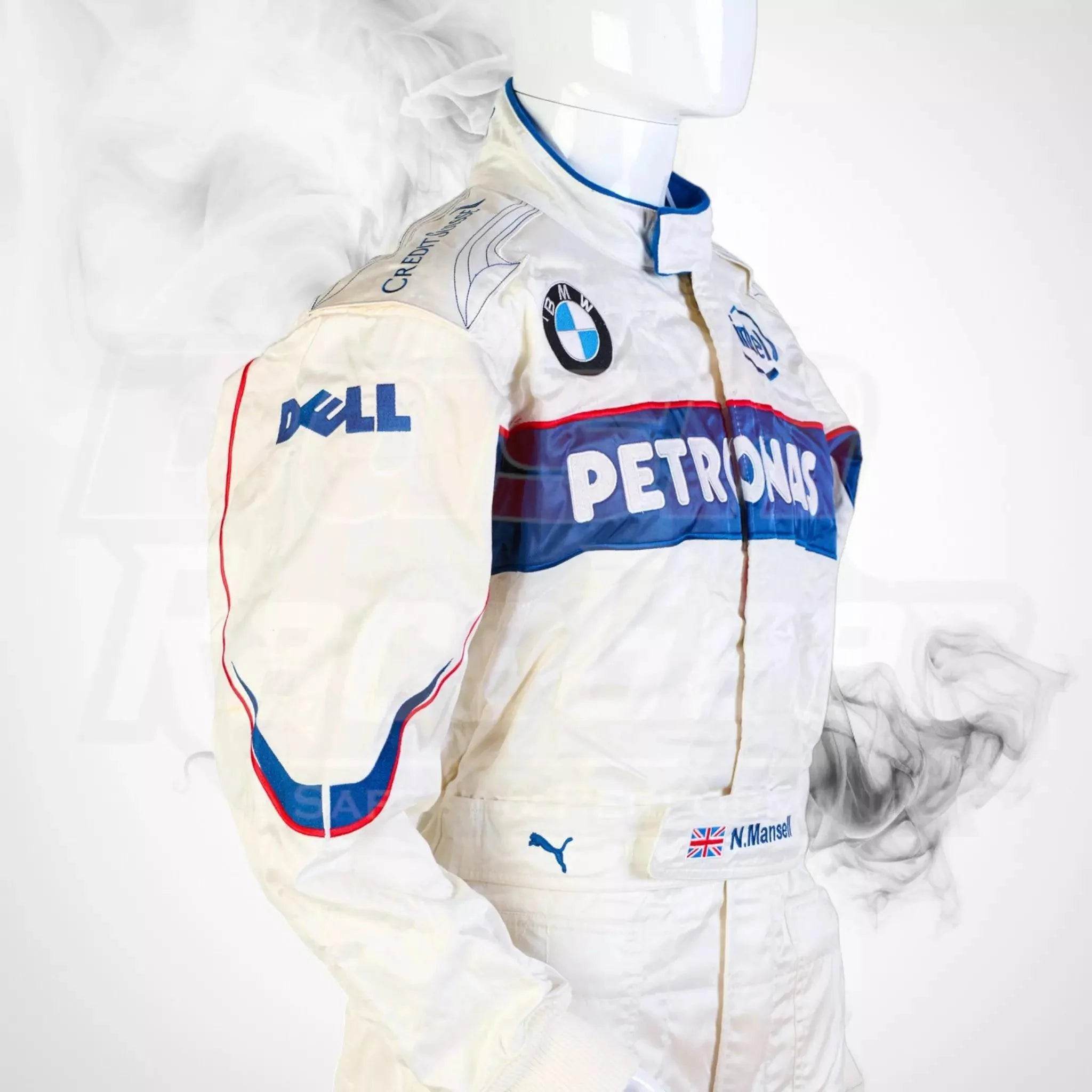 2007 BMW Sauber Formula 1 Puma NIGEL MANSELL’S Race Suit - Dash Racegear Store