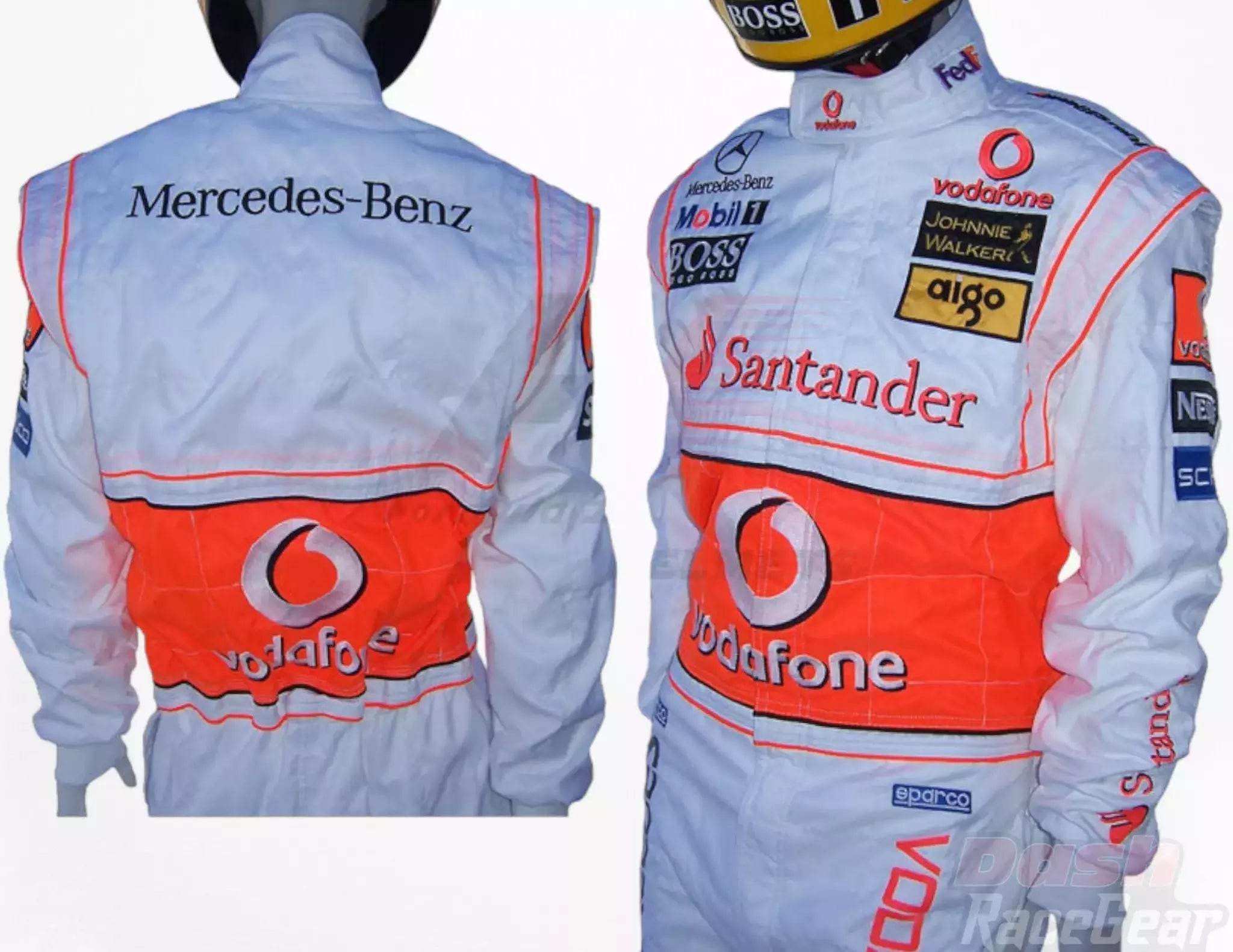 2007 Fernando Alonso McLaren F1 Embroidered Racing Suit - Dash Racegear Store