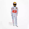 2007 Fernando Alonso McLaren F1 Embroidered Racing Suit - 4X - Large / Euro 66