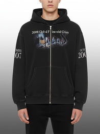 2008 Global Financial Crisis Hoodie Hoodie unisex detail view 2 | Dash Racegear — 2008 Global Financial Crisis Hoodie graphic design streetwear