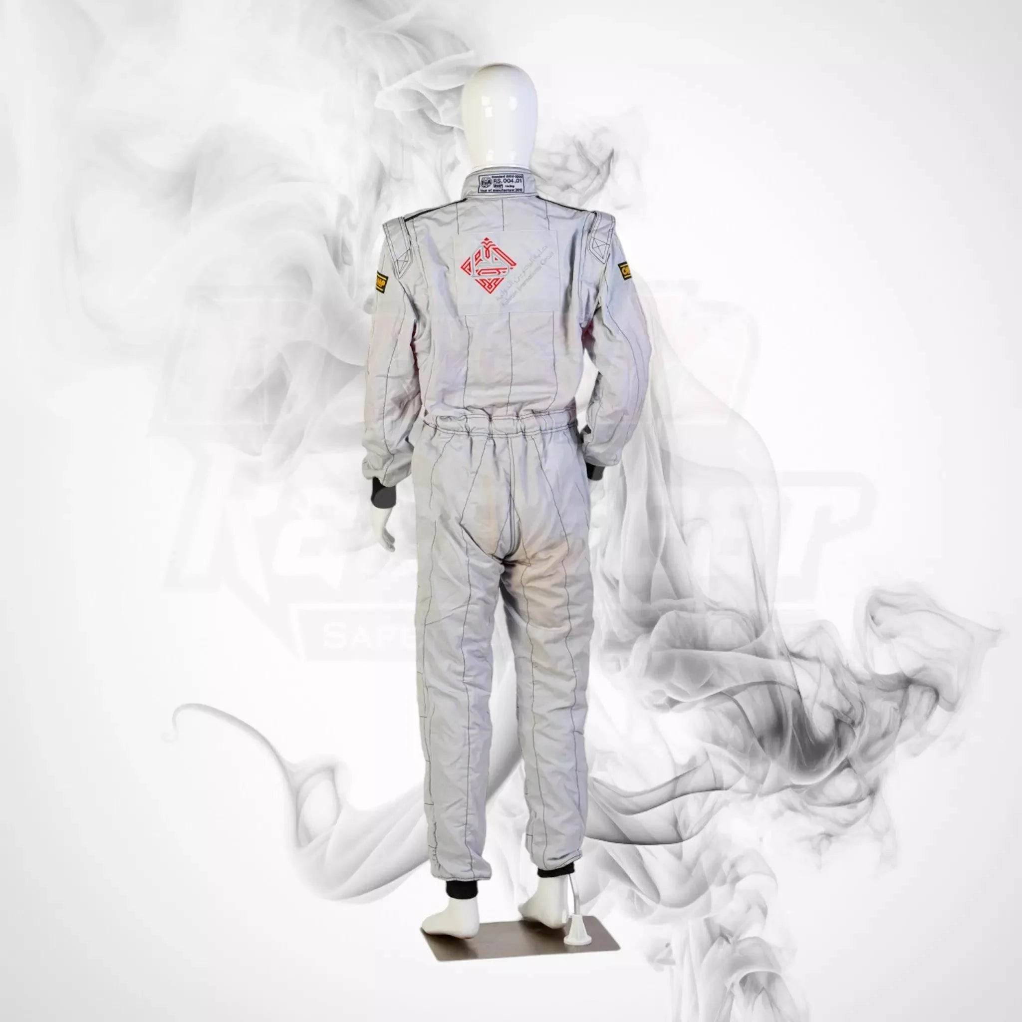 2010 Formula 1 50th Anniversary Bahrain Grand Prix Demonstration OMP NIGEL MANSELL’S Race Suit - Dash Racegear Store
