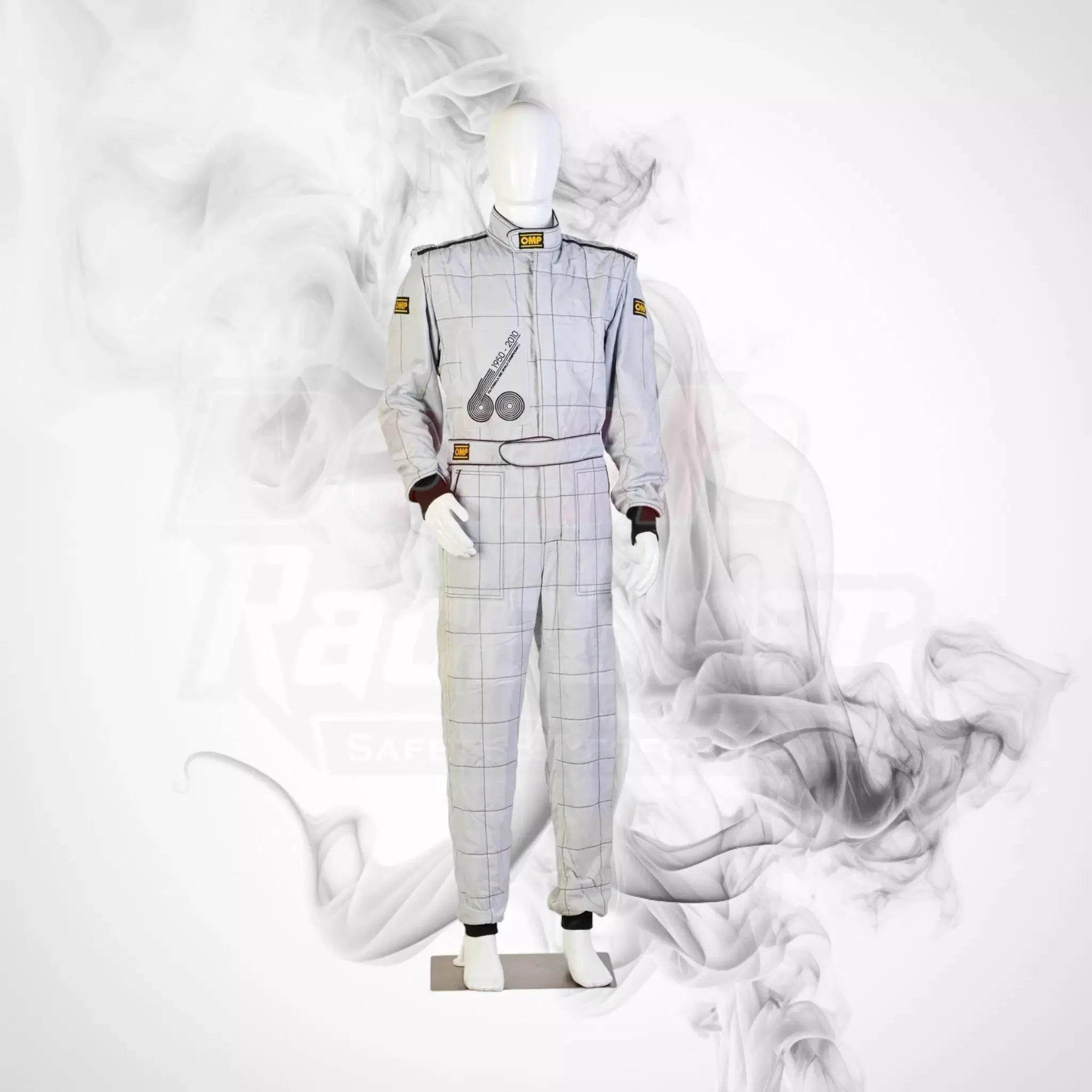 2010 Formula 1 50th Anniversary Bahrain Grand Prix Demonstration OMP NIGEL MANSELL’S Race Suit - Dash Racegear Store