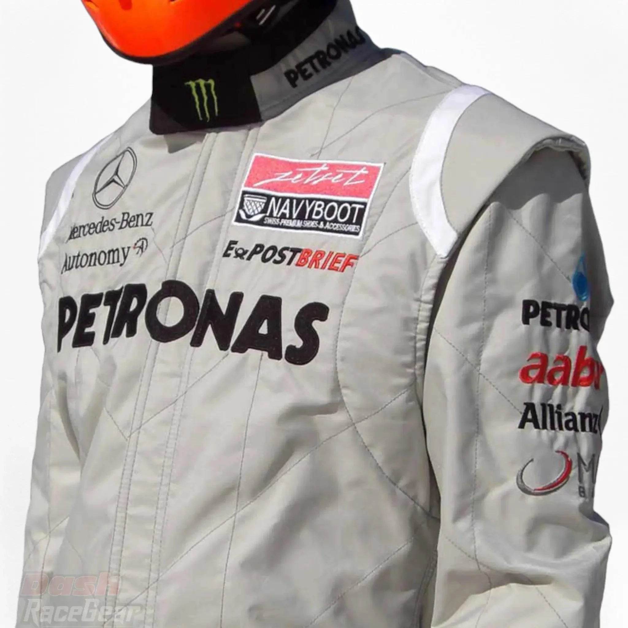 2011 Michael Schumacher Mercedes Benz F1 Embroidered Race Suit - Dash Racegear Store
