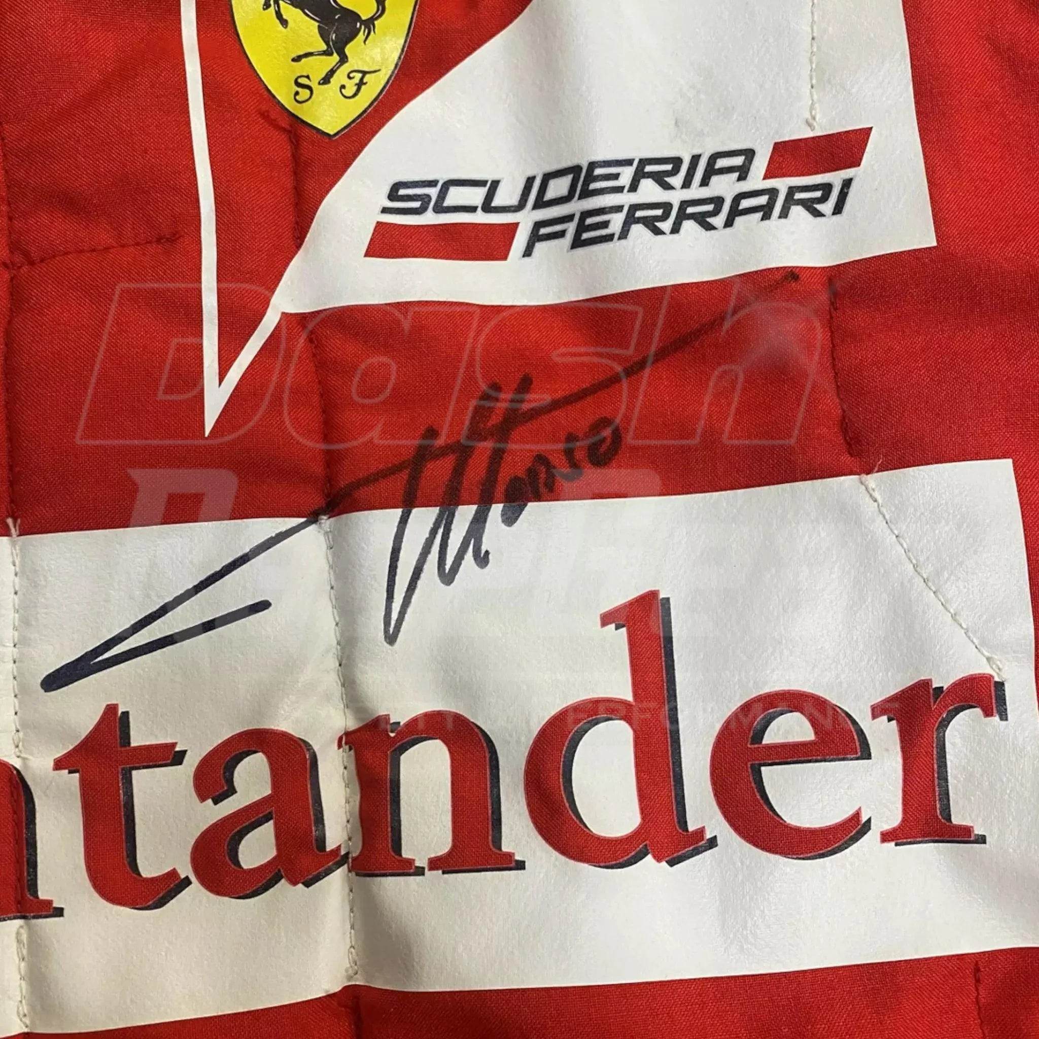 2013 Fernando Alonso Signed Racing Suit DASH RACEGEAR