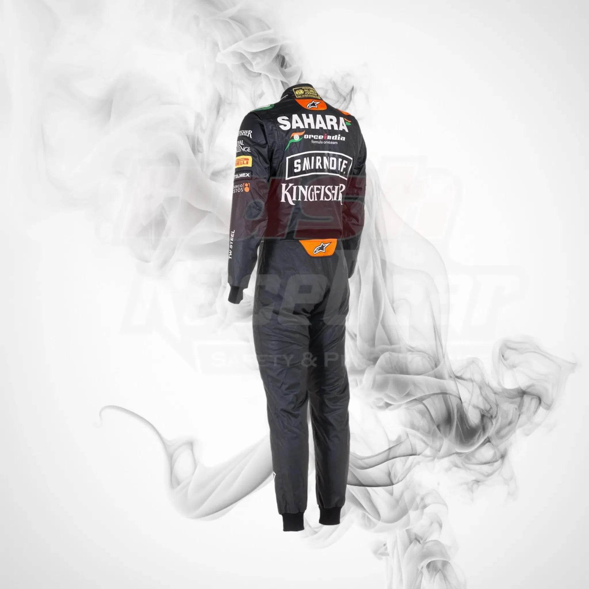 2014 Sergio Pérez Sahara Force F1 Racing Suit - Dash Racegear Store
