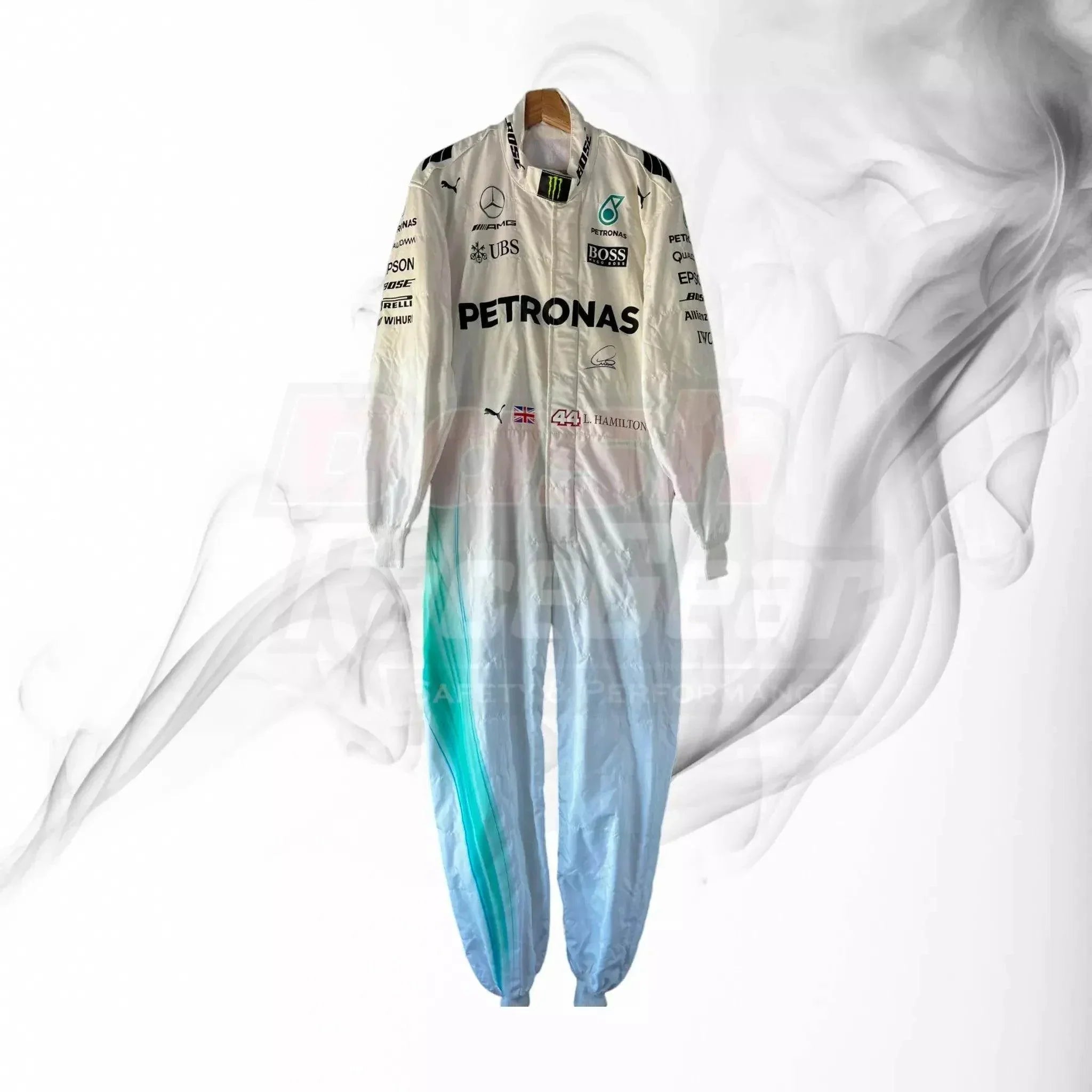 2017 Lewis Hamilton Mercedes-Benz F1 Printed Racing Suit DASH RACEGEAR