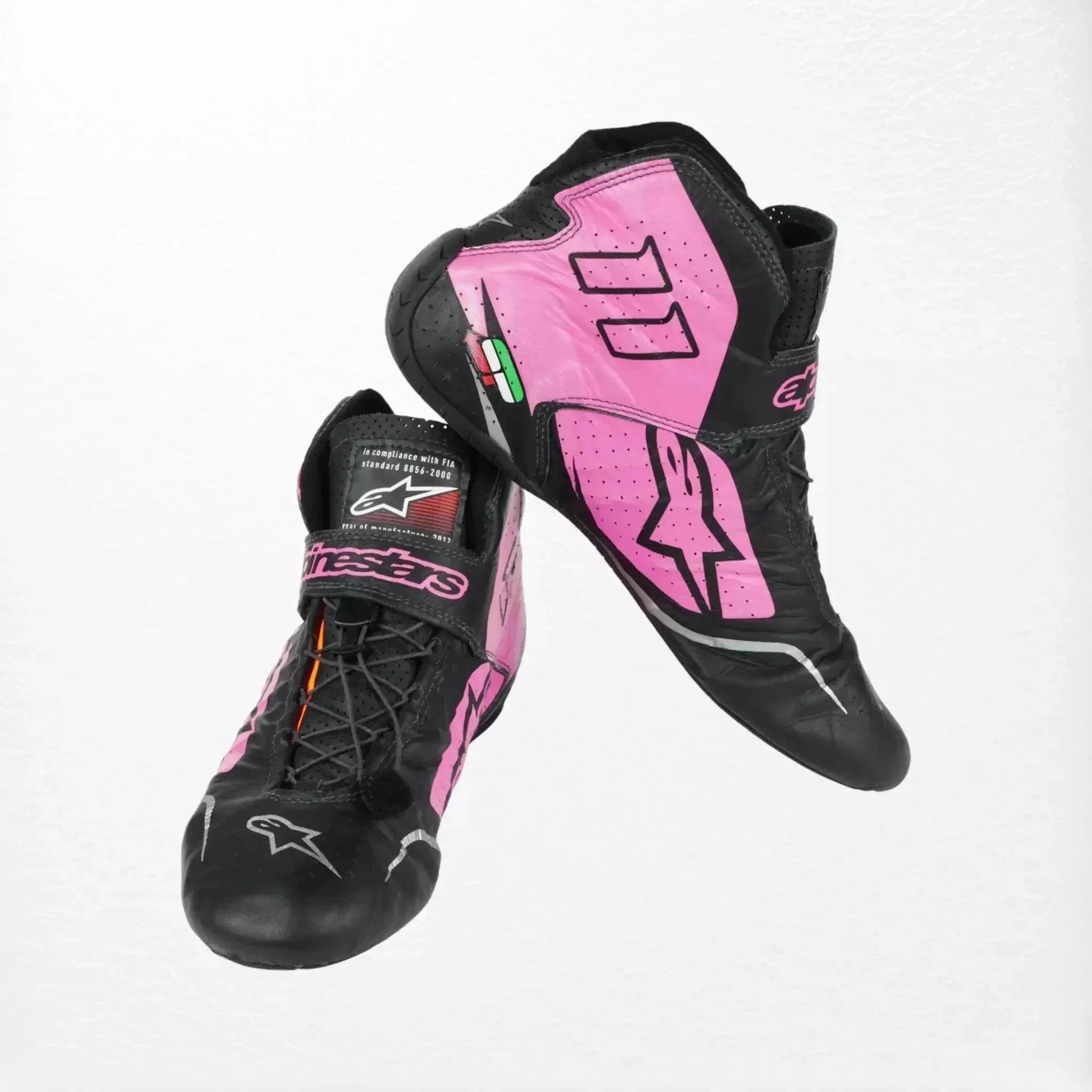 2017 Sergio Perez Alpinestars F1 Race Boots - 7.5 US / 39 EURO