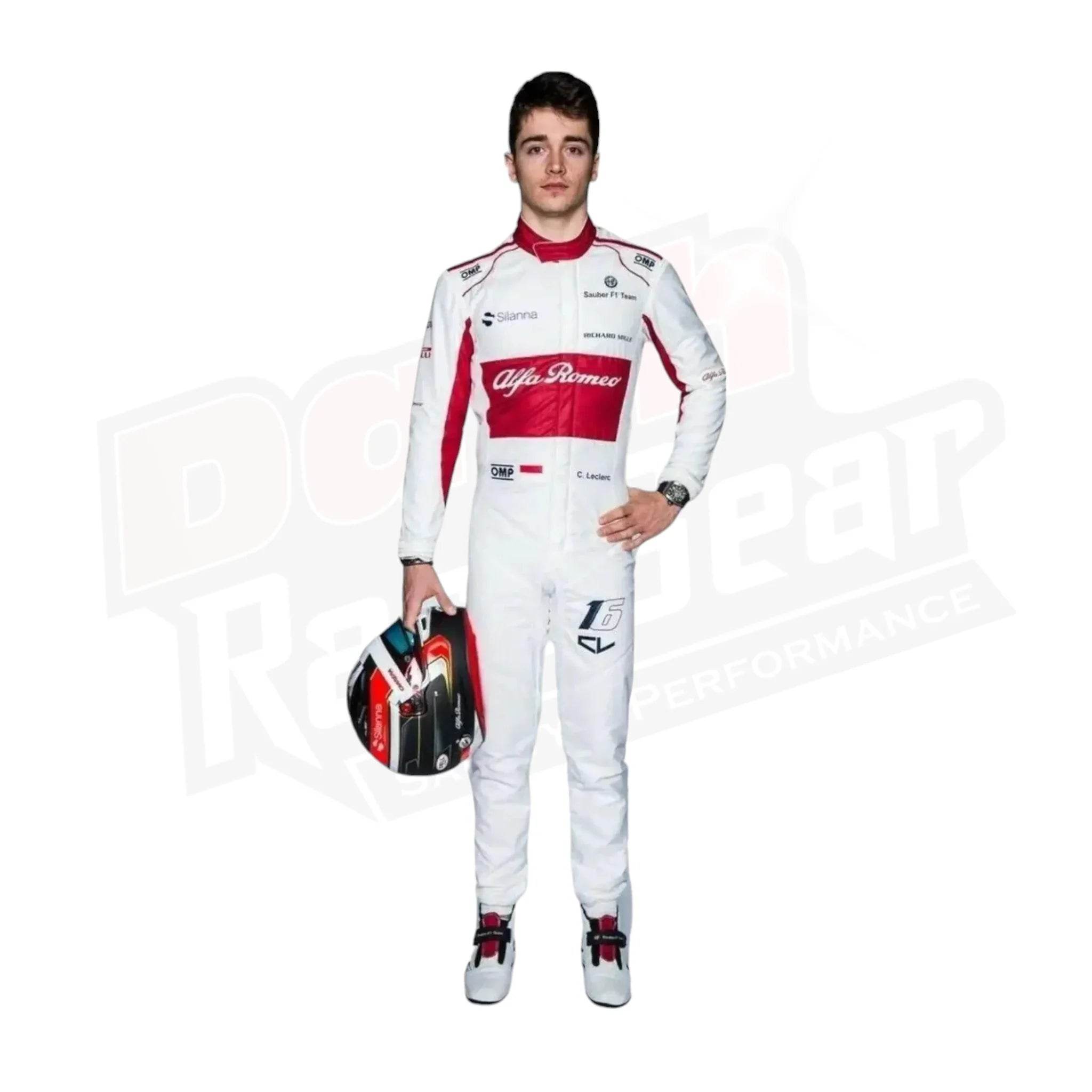 2018 Charles Leclerc Alfa Romeo Sauber F1 Suit KIDS - Dash Racegear Store