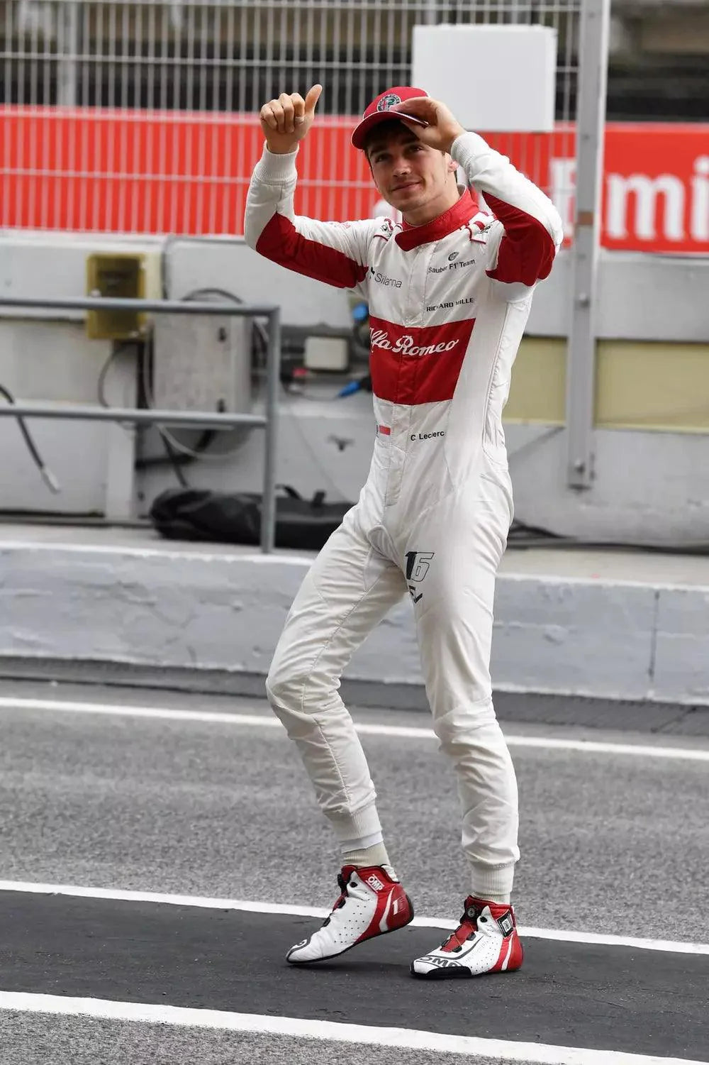 2018 Charles Leclerc Alfa Romeo Sauber Formula One Team Shoes - Dash Racegear 