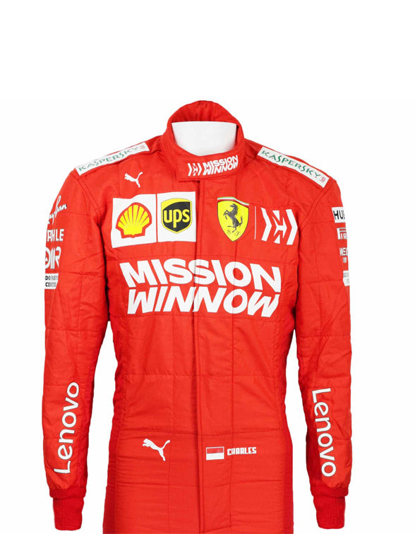 2019 Charles Leclerc Ferrari F1 Race Suit REPLICA Dash Racegear product image 1