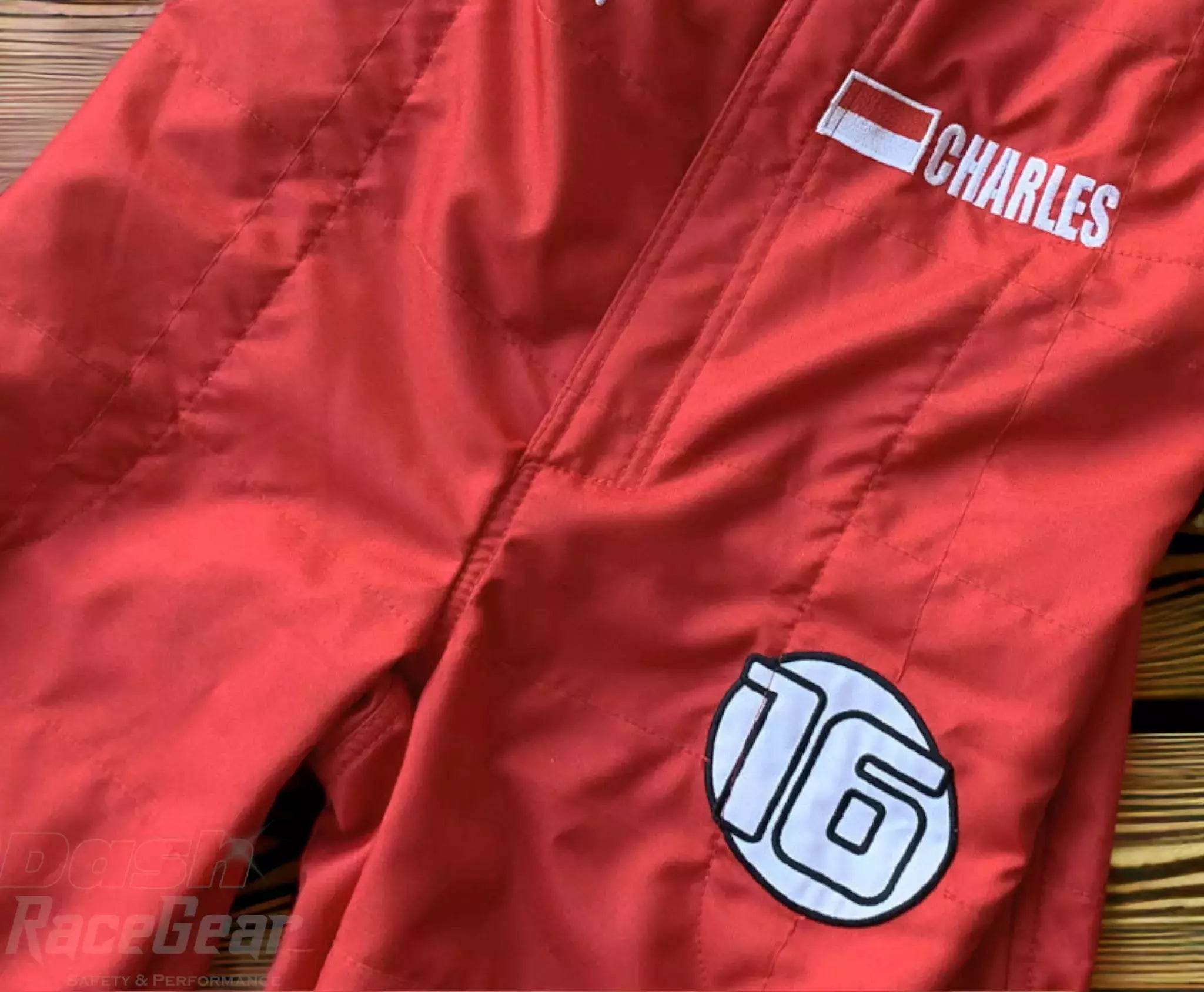 2019 Charles Leclerc Scuderia Ferrari 90 Years Embroided Racing Suit - Dash Racegear Store