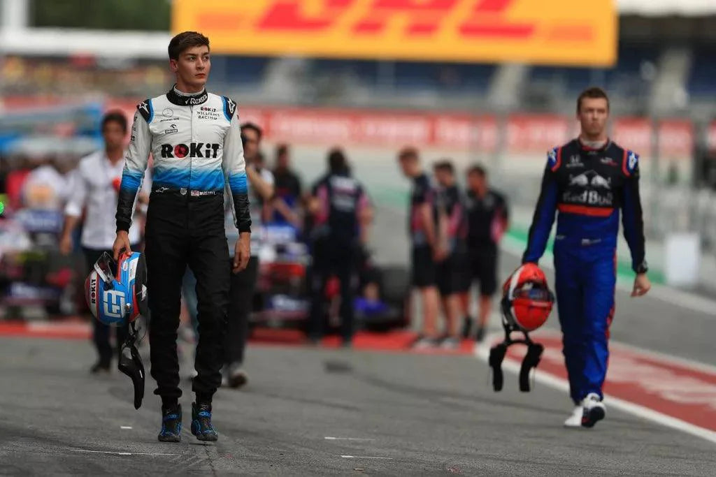 2019 GEORGE RUSSELL Williams Racing Mercedes AMG F1 Race Boots - Dash Racegear 