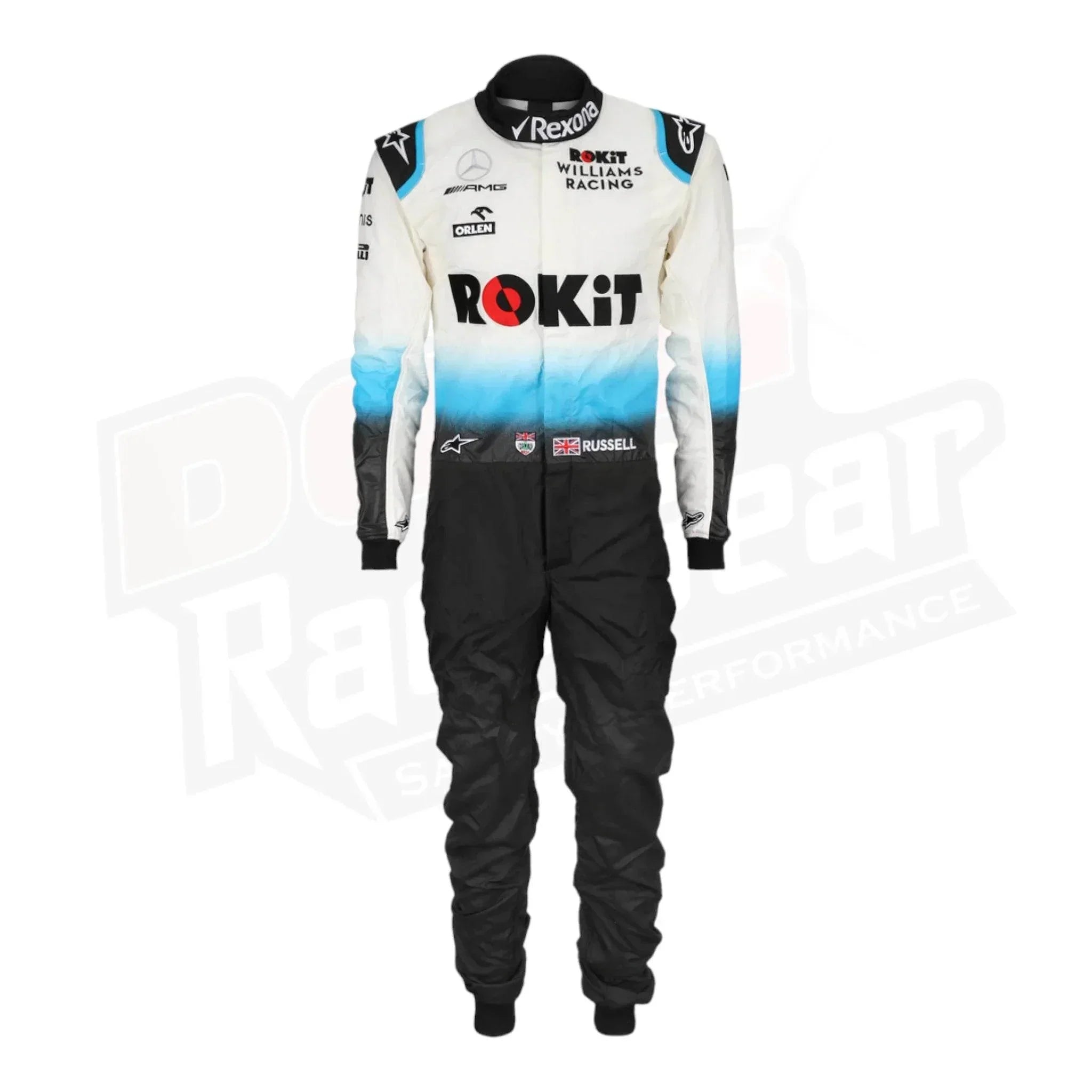2019 George Russell Williams Racing F1 Race Suit - 4X - Large / Euro 66