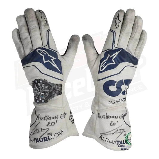 2020 Pierre Gasly AlphaTauri Scuderia F1 Raceing Gloves - Small | DASH RACEGEAR