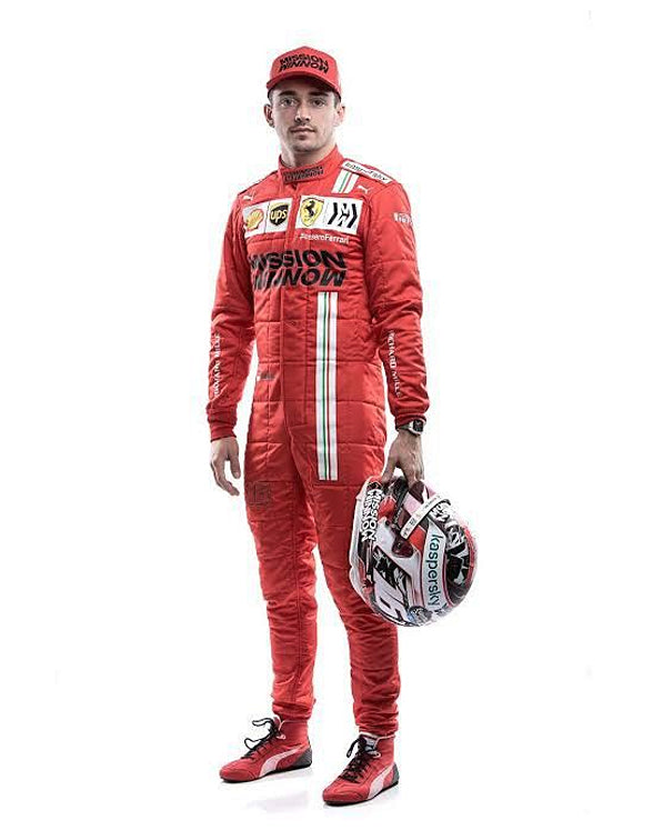 2021 Charles Leclerc Ferrari F1 Race Suit REPLICA Dash Racegear product image 2