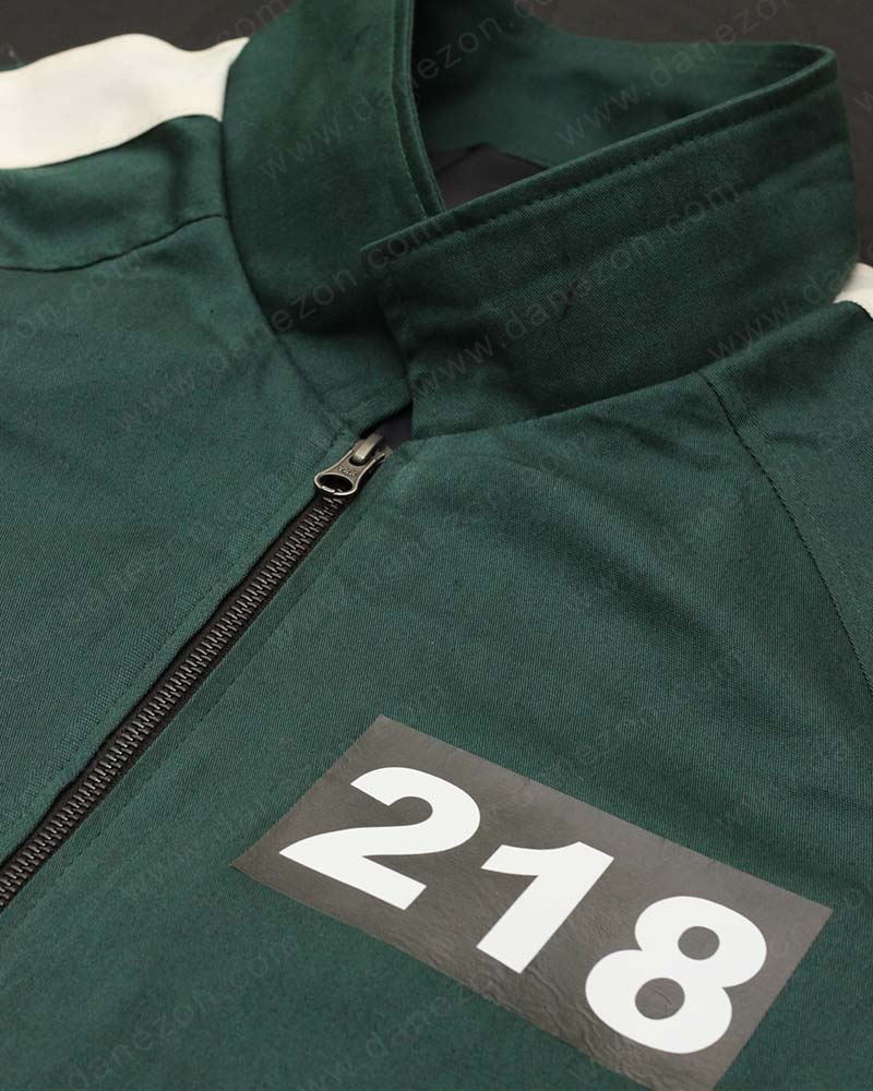Squid Game Green Jacket Jacket unisex detail view 2 | Dash Racegear — Green Jacket Squid Game