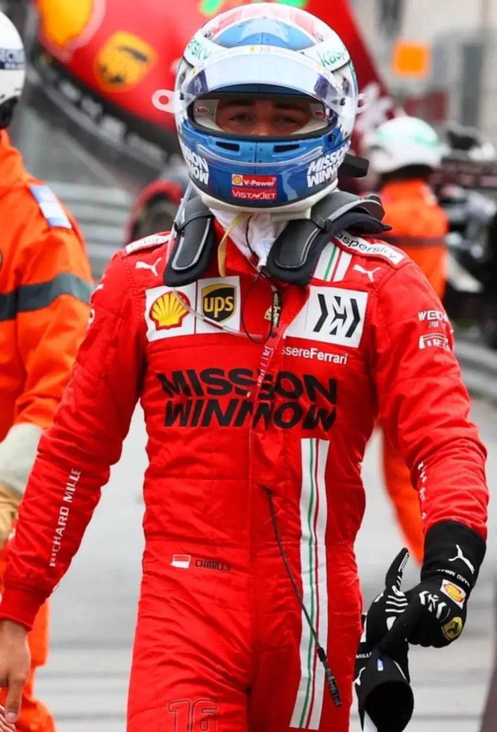 2021 Charles Leclerc Ferrari Monaco GP F1 gloves - Dash Racegear Store