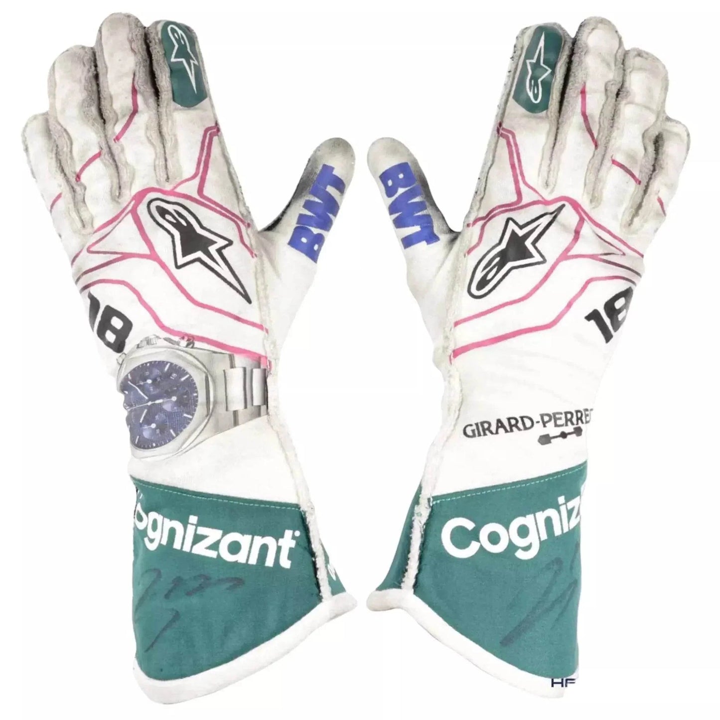 2021 Lance Stroll Aston Martin F1 Racing Gloves - XX-Large | DASH RACEGEAR