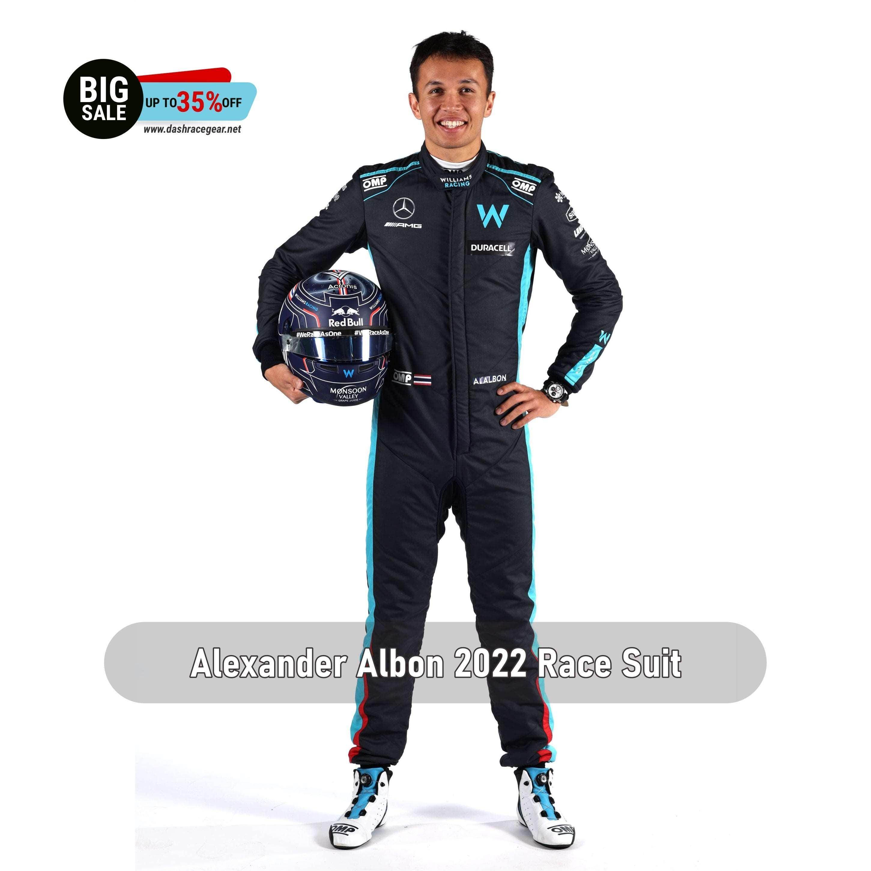2022 New Alexander Albon F1 Race Suit Williams Racing
