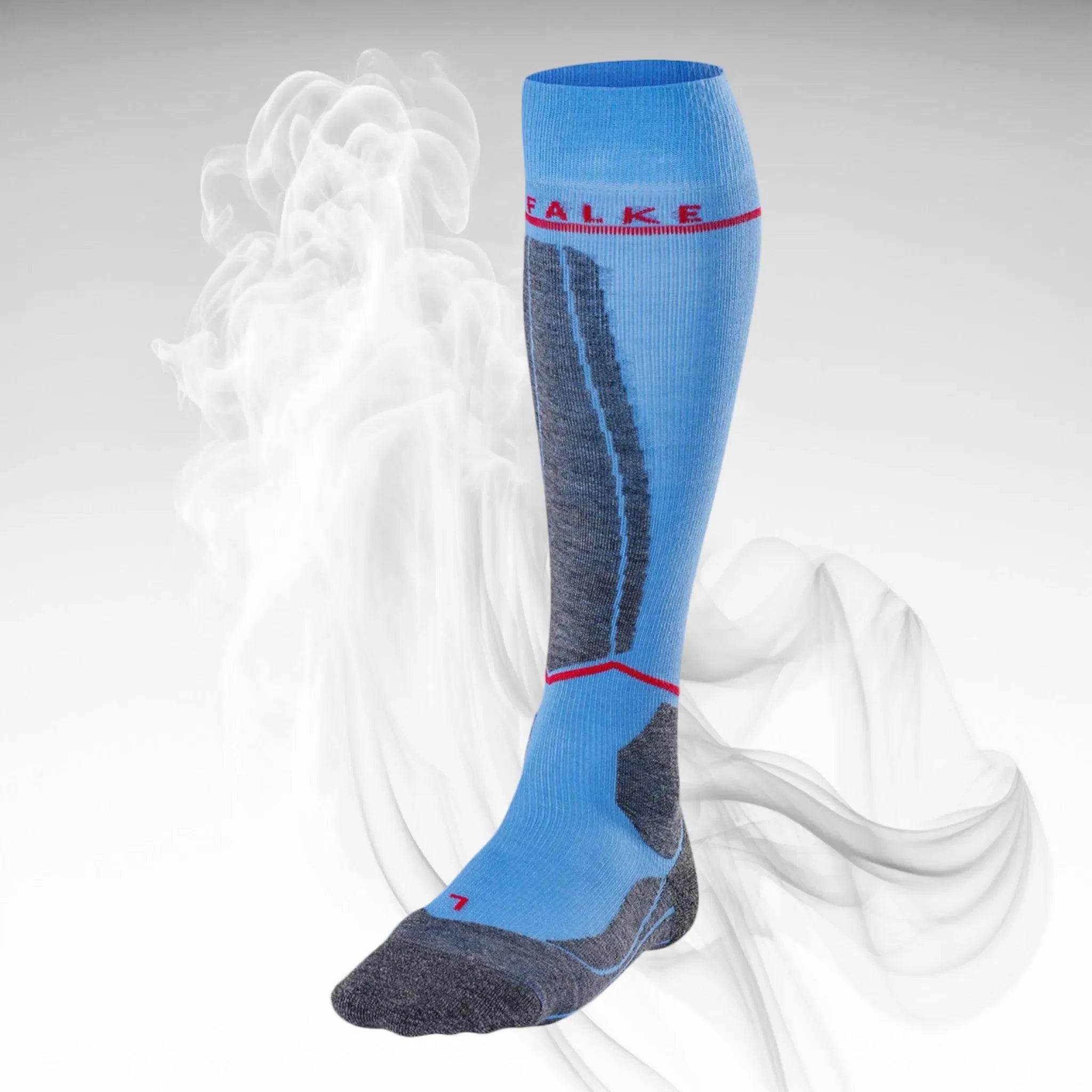2022 Falke Women's SK4 Energizing Light Ski Sock - Dash Racegear Store