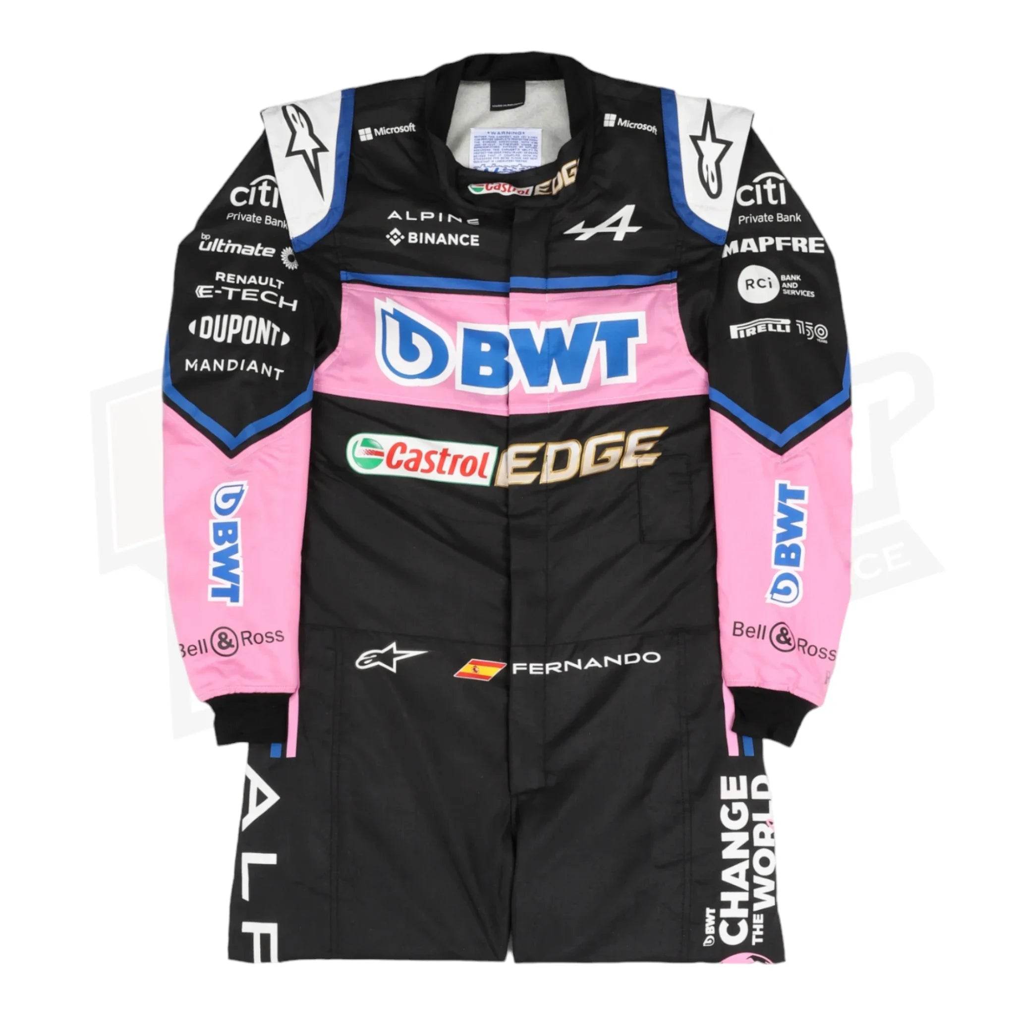 2022 Fernando Alonso BWT Alpine F1 Team Replica Race Suit - Dash Racegear Store
