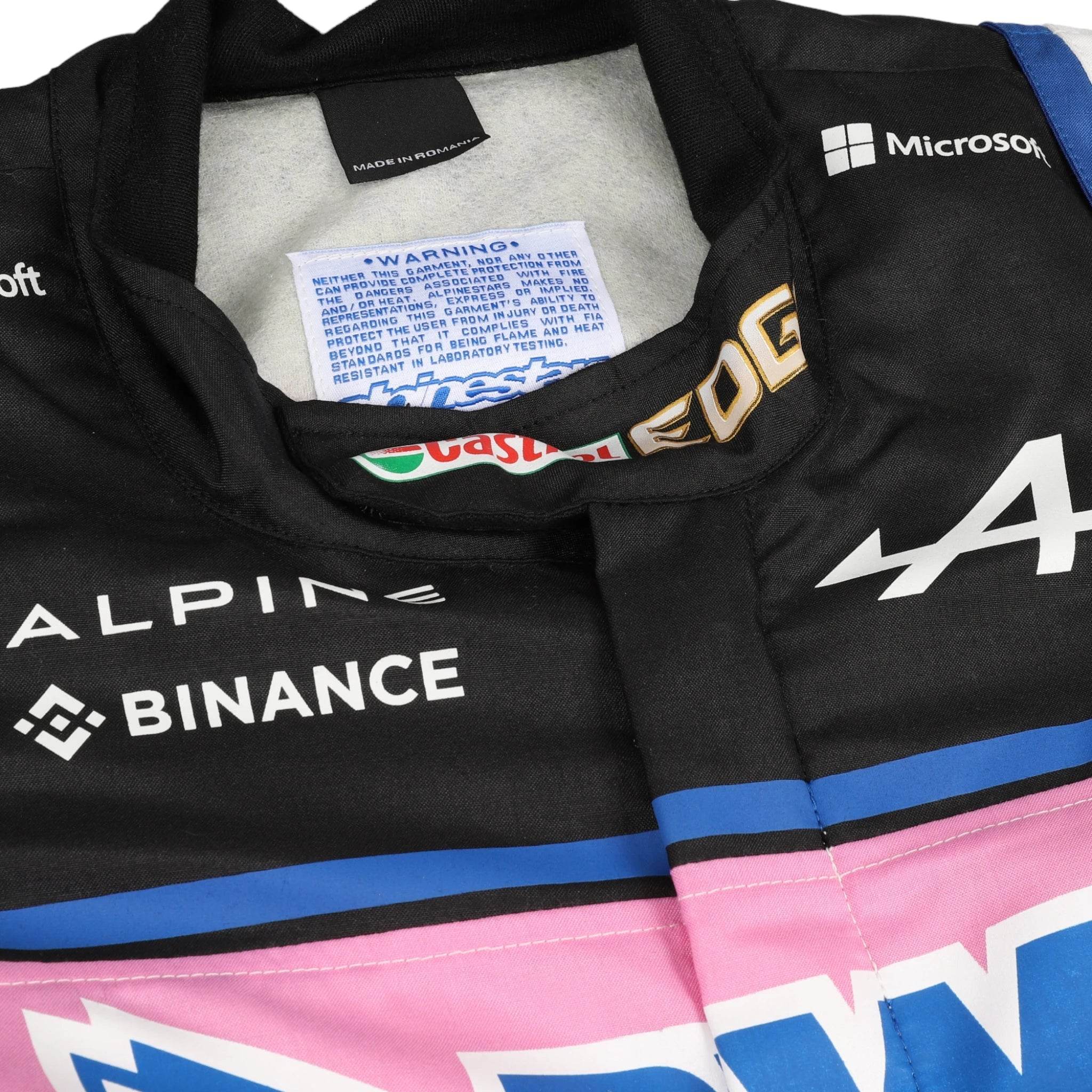 2022 Fernando Alonso BWT Alpine F1 Team Replica Race Suit - Dash Racegear Store