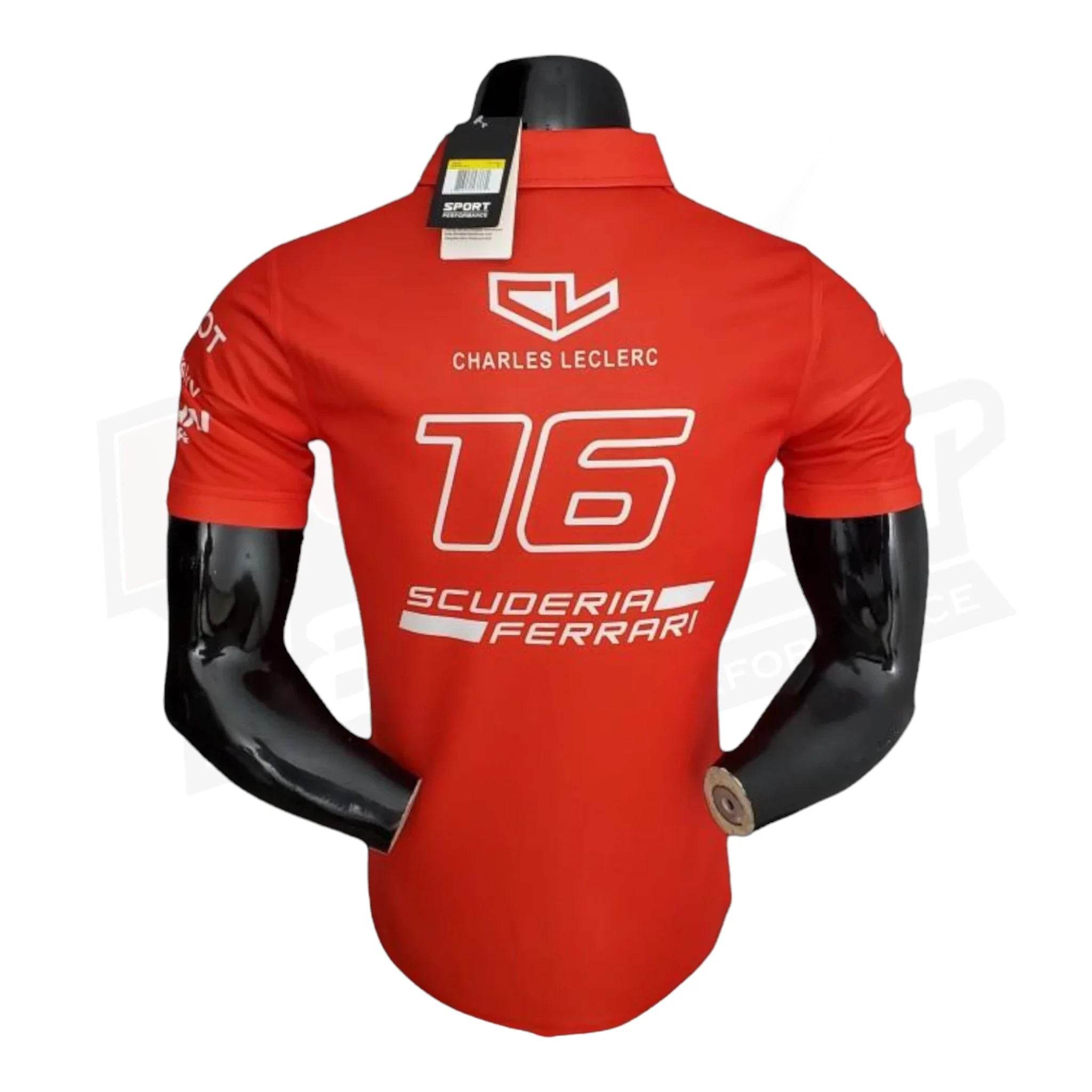 2022 Ferrari Charles Leclerc F1 Polo Shirt - Dash Racegear Store