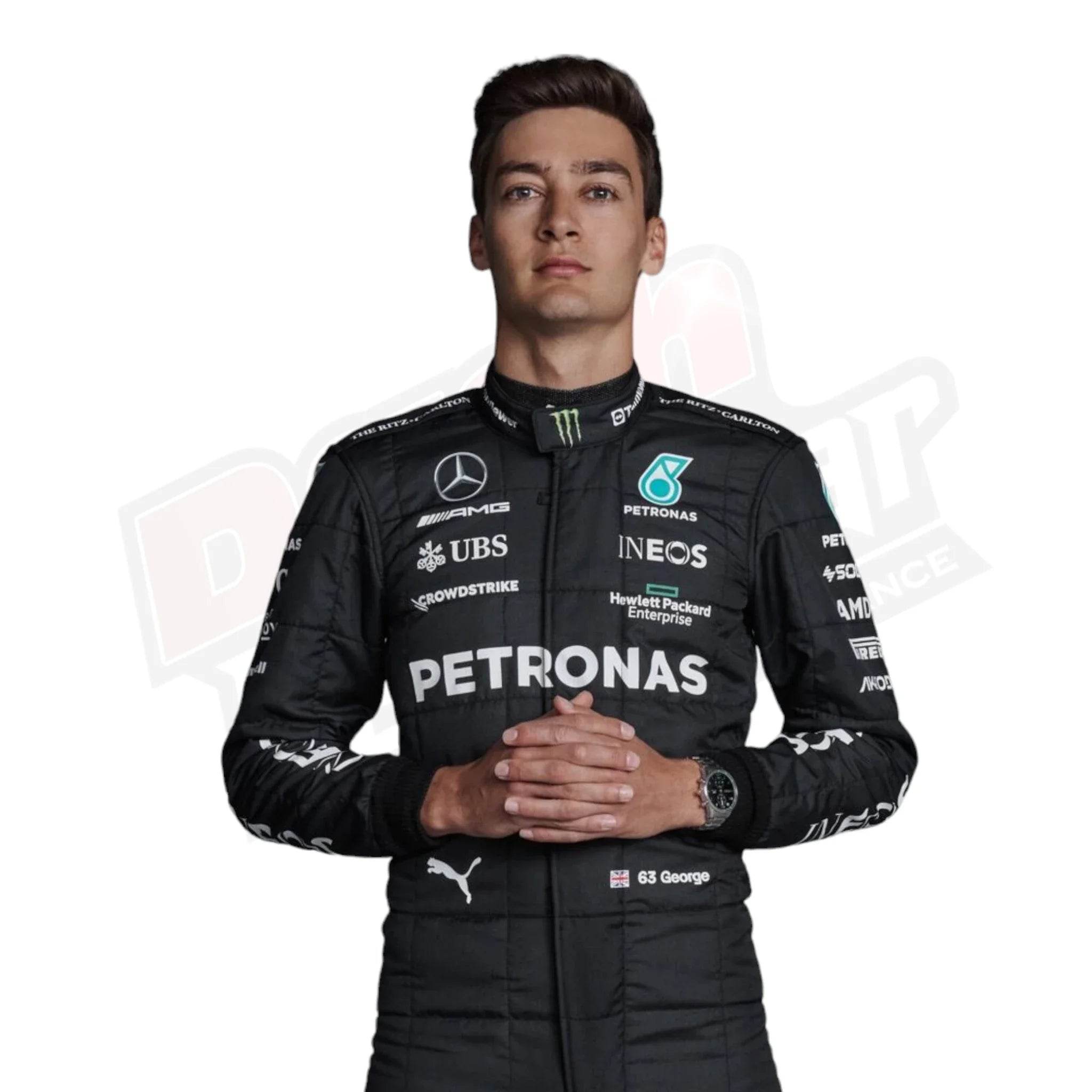 2023 George Russell Mercedes-AMG Petronas F1 Team Replica Race Suit - Dash Racegear Store