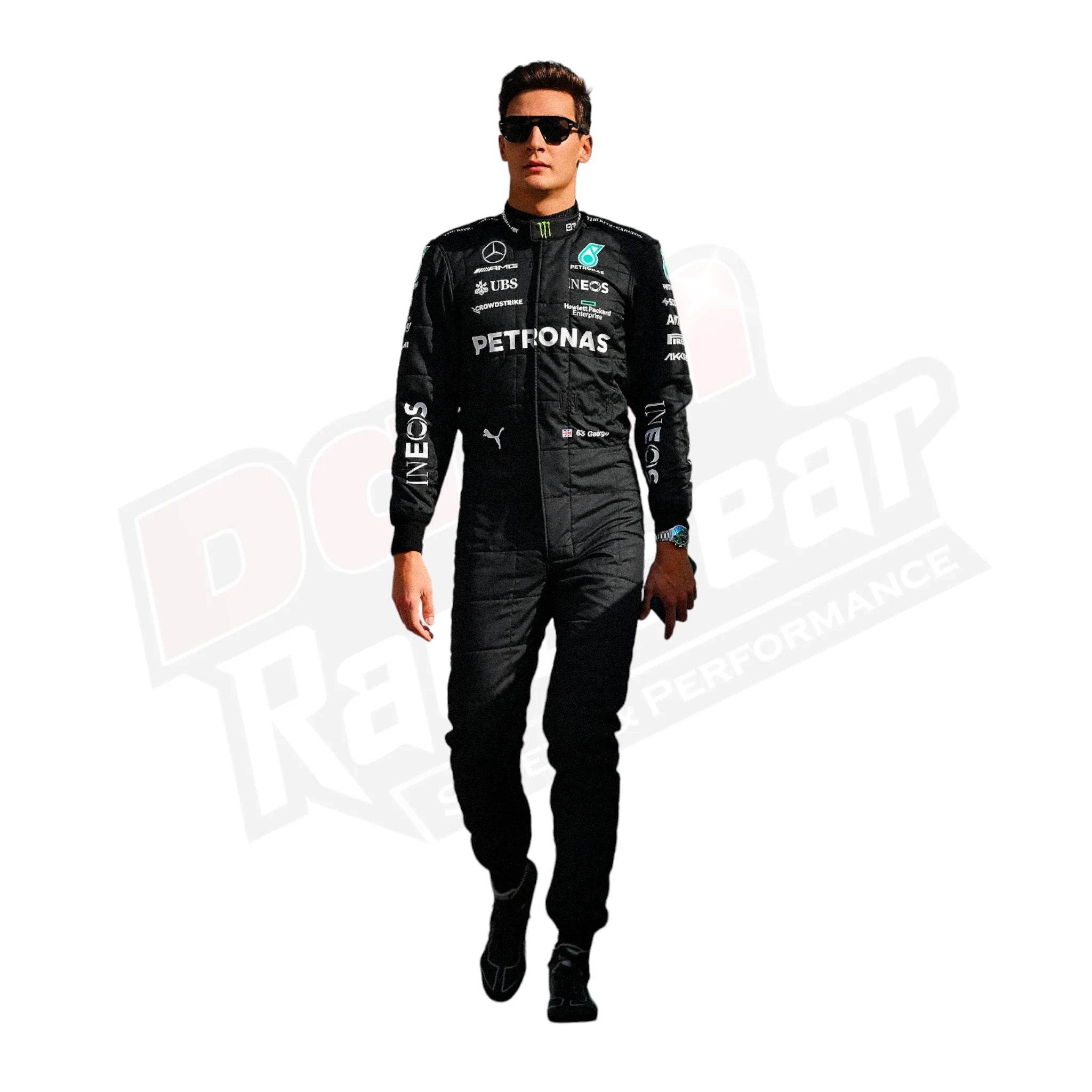 2023 George Russell Mercedes-AMG Petronas F1 Team Replica Race Suit - Dash Racegear Store