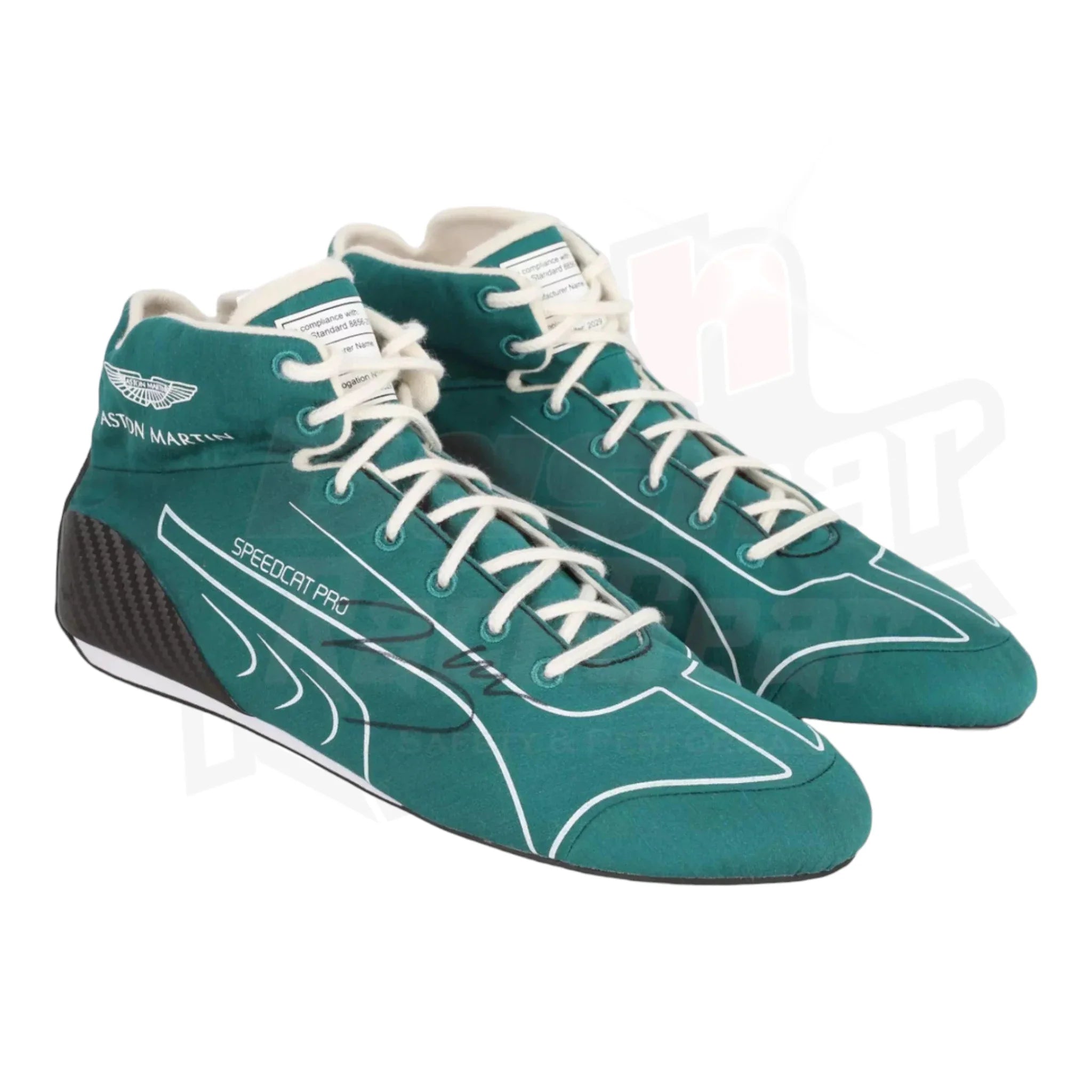 2022 Lance Stroll Aston Martin F1 Race Shoes - Dutch GP  - Dash Racegear Store