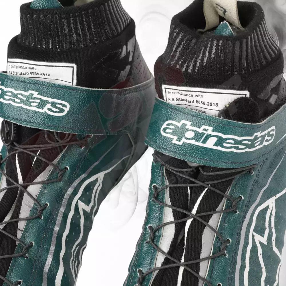 2022 Nico Hülkenberg Aston Martin F1 Race Boots  - Dash Racegear 