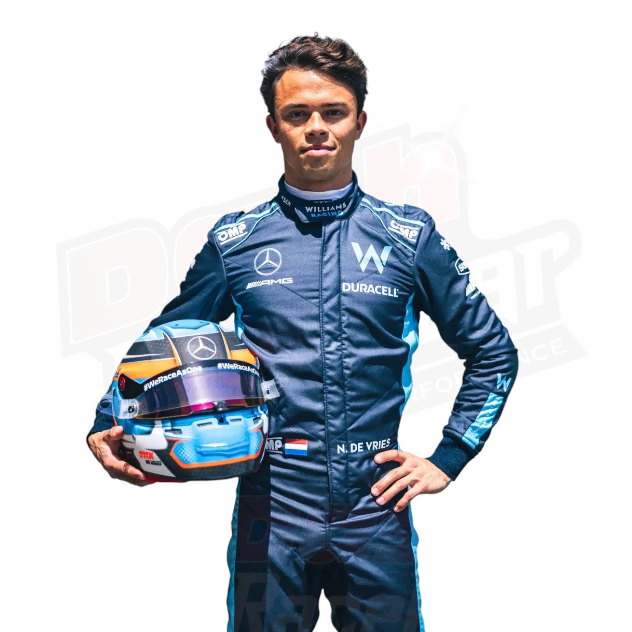 2022 Nyck de Vries Williams Racing F1 Race Suit _ Italian Grand Prix - Dash Racegear Store