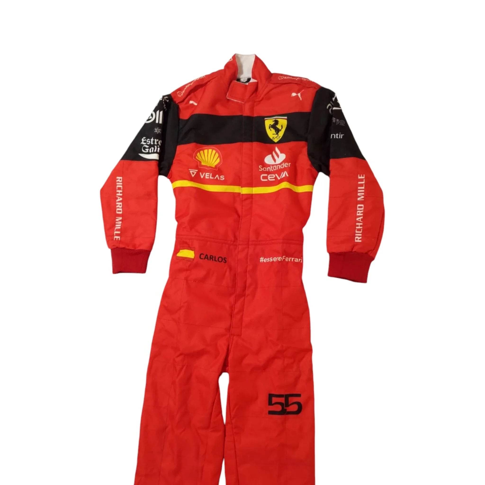 2022 Scuderia Ferrari Carlos Sainz F1 Race Suit - Dash Racegear Store