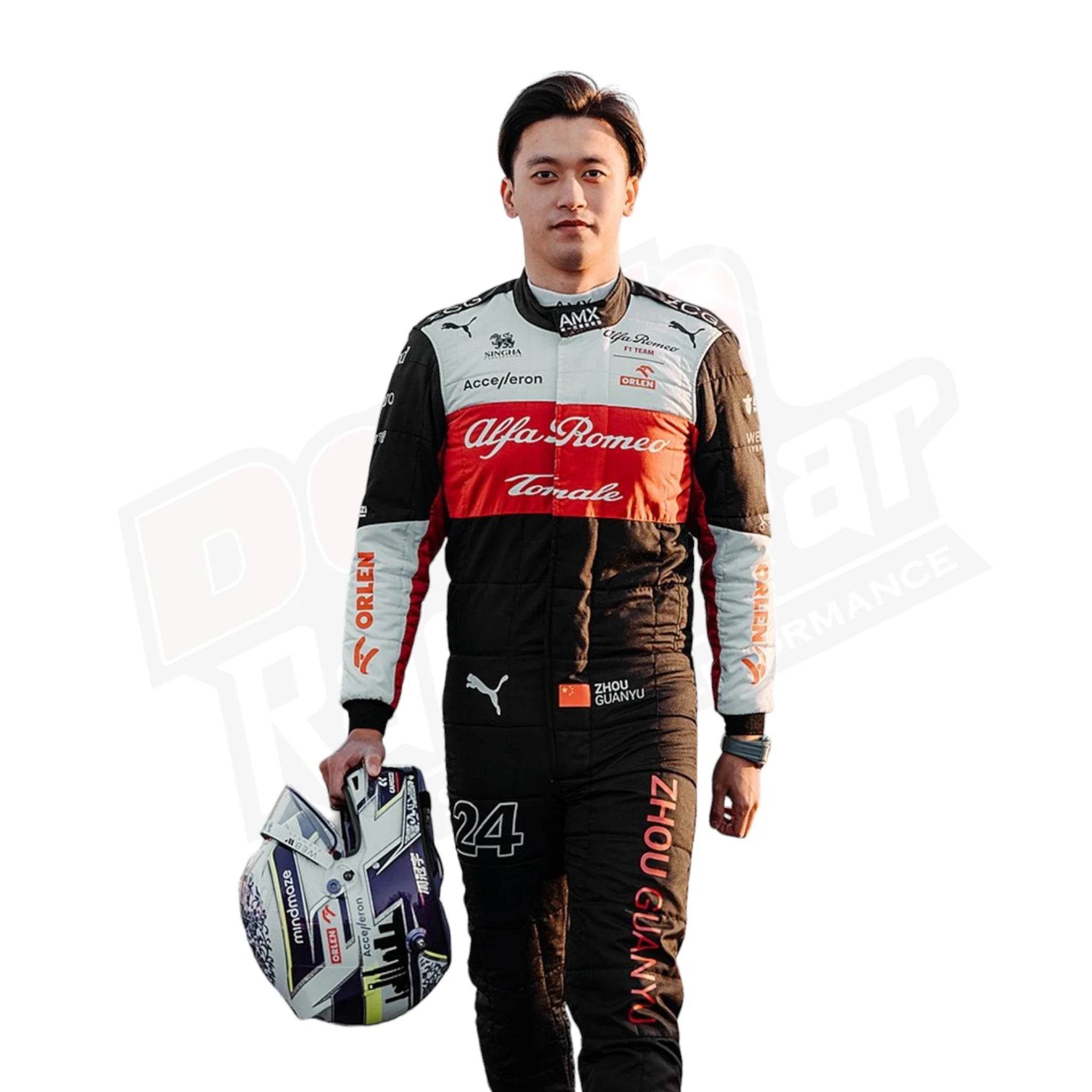 2022 Zhou Guanyu Alfa Romeo F1 Team Race Suit - Dash Racegear Store