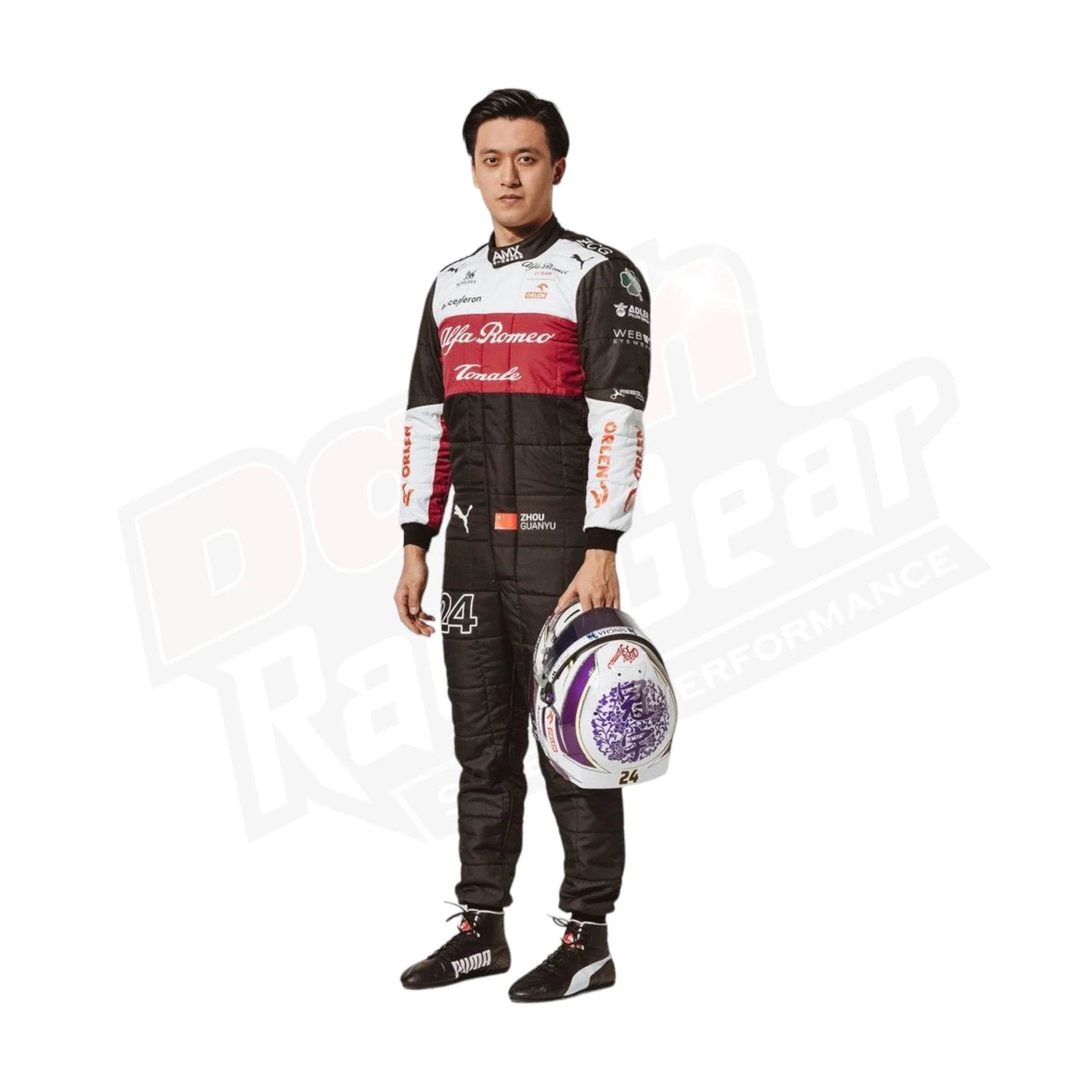 2022 Zhou Guanyu Alfa Romeo F1 Team Race Suit KIDS - Dash Racegear Store