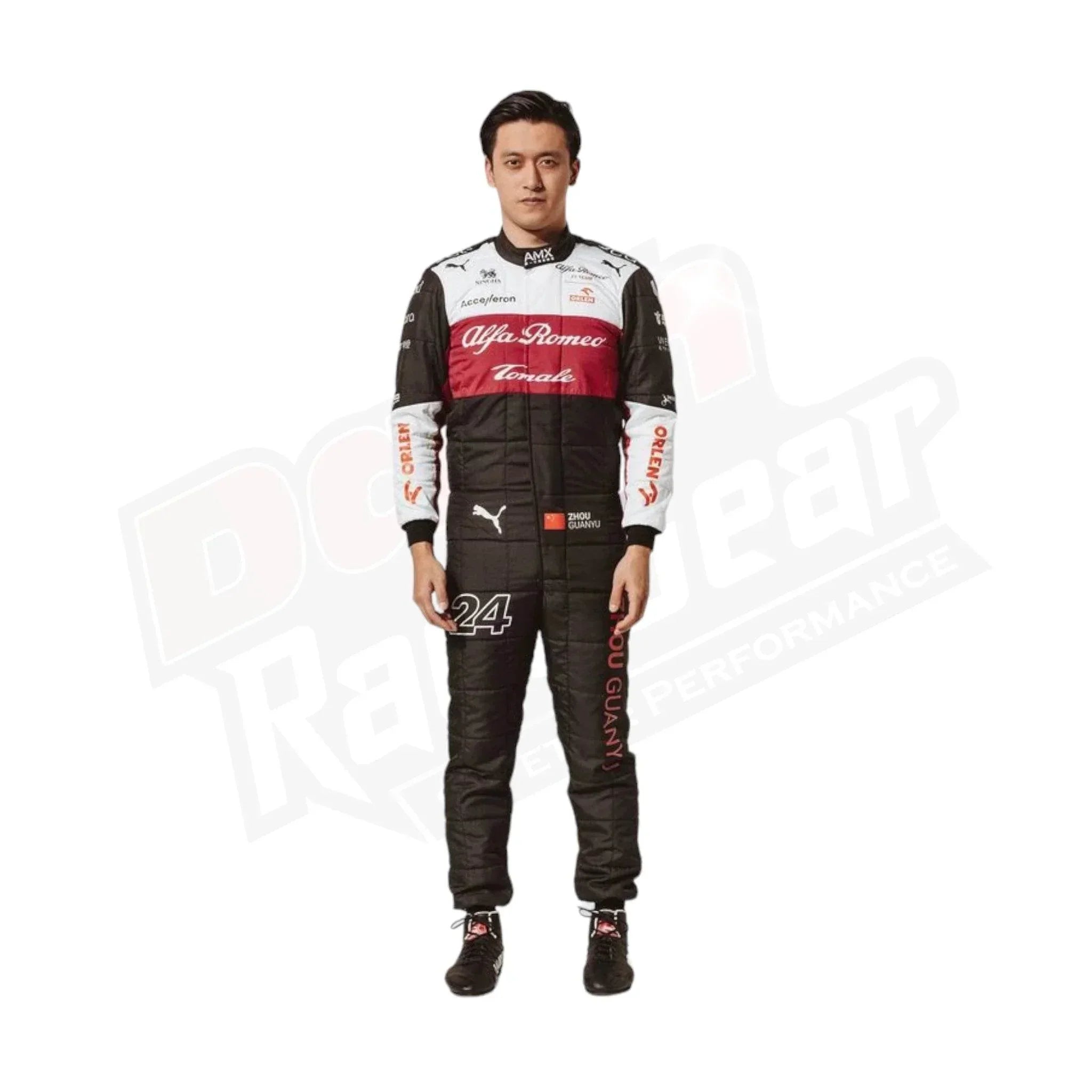 2022 Zhou Guanyu Alfa Romeo F1 Team Race Suit - 4X - Large / Euro 66