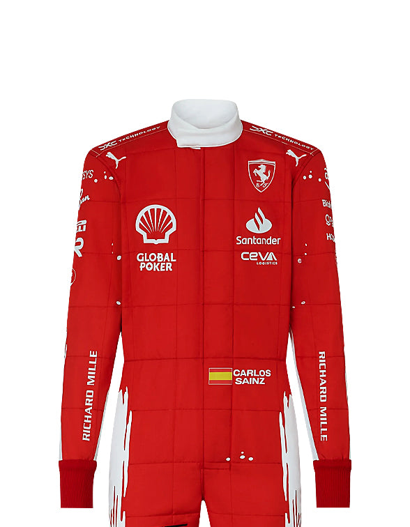 2023 Carlos Sainz (Las Vegas GP Special Edition) Ferrari F1 Race Suit REPLICA Dash Racegear product image 1