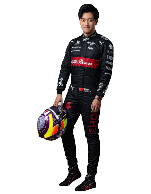 2023 Zhou Guanyu Alfa Romeo F1 Race Suit Replica Dash Racegear product image 2