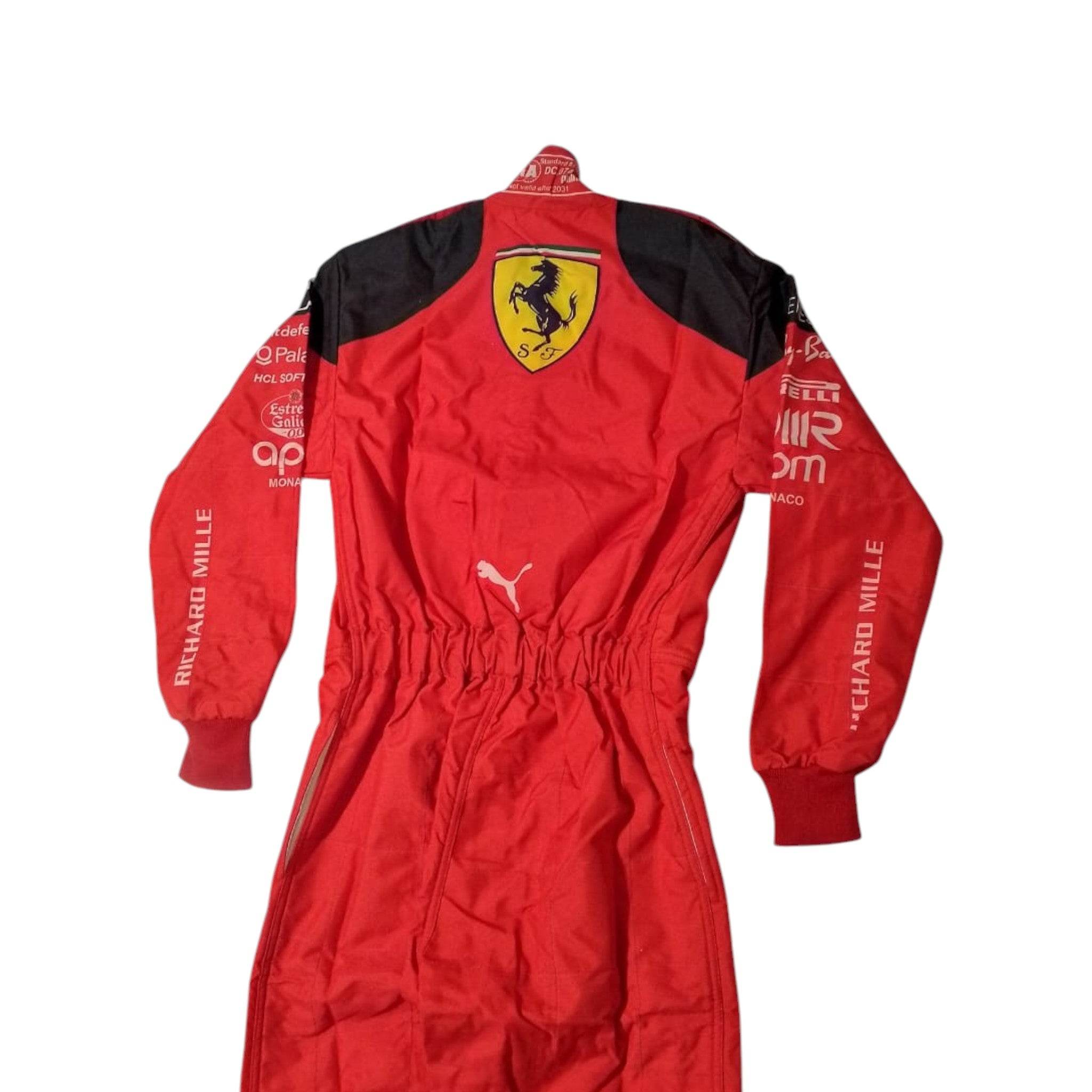 2023 Carlos Sainz Race Scuderia Ferrari F1 Race Suit - Dash Racegear Store