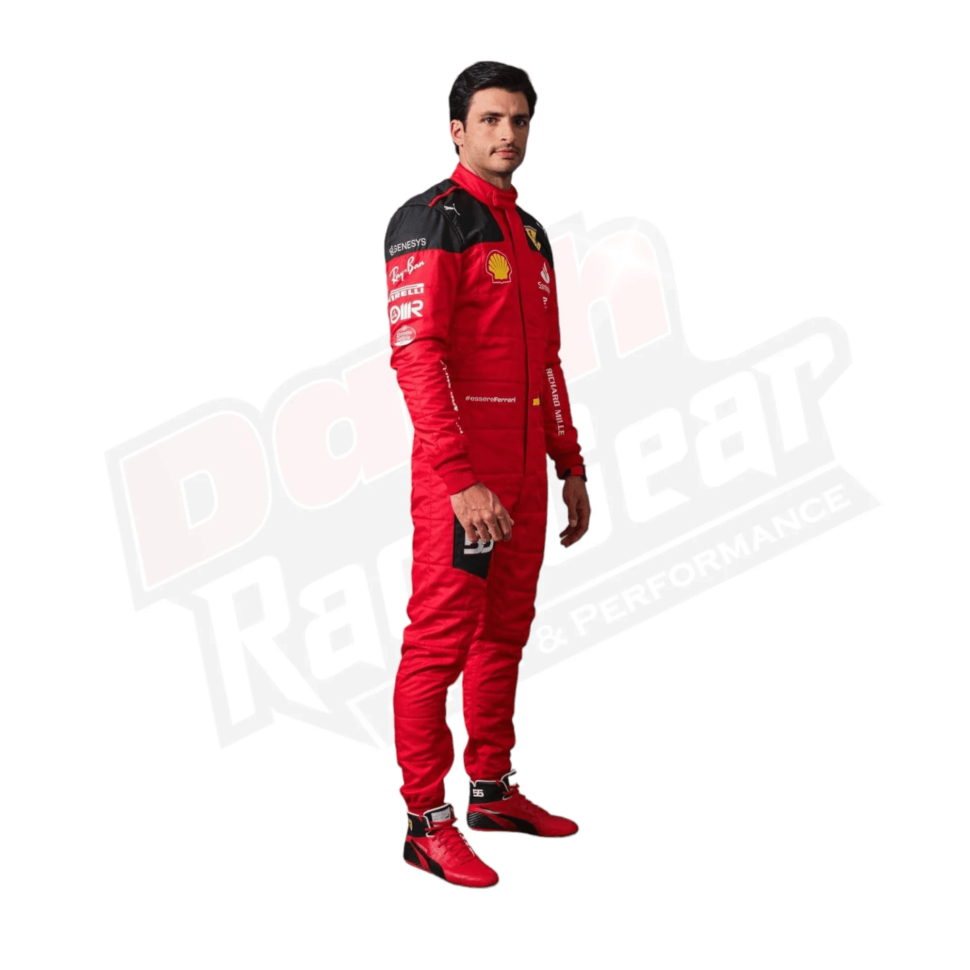 2023 Carlos Sainz Race Scuderia Ferrari F1 Race Suit - Dash Racegear Store