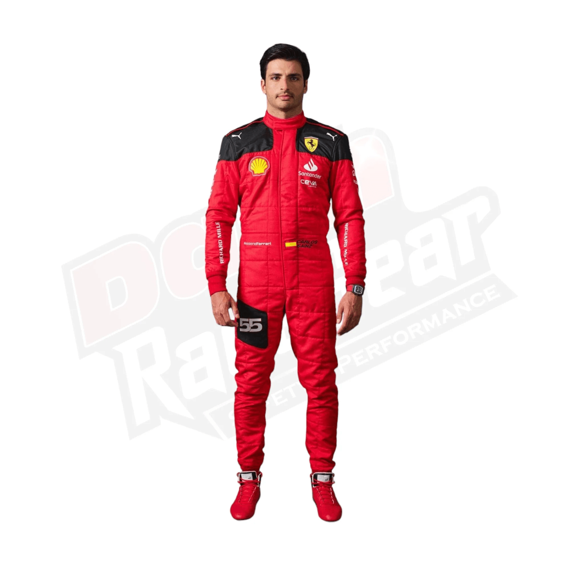 2023 Carlos Sainz Race Scuderia Ferrari F1 Race Suit - Dash Racegear Store