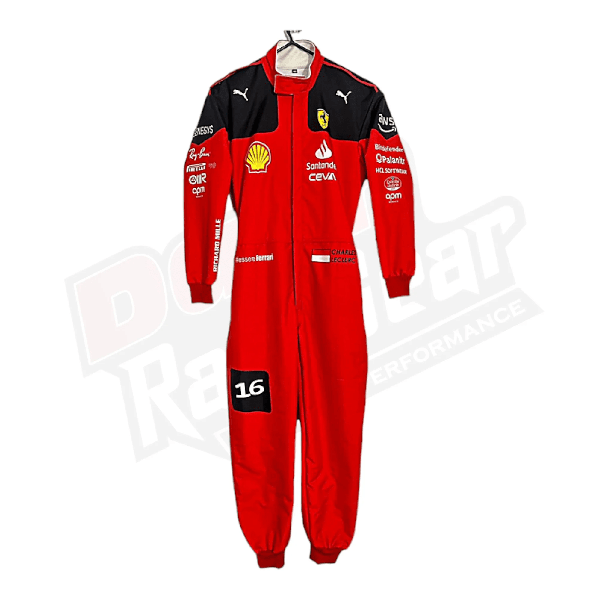 New Charles Leclerc 2023 Race Suit Ferrari F1 - Dash Racegear Store