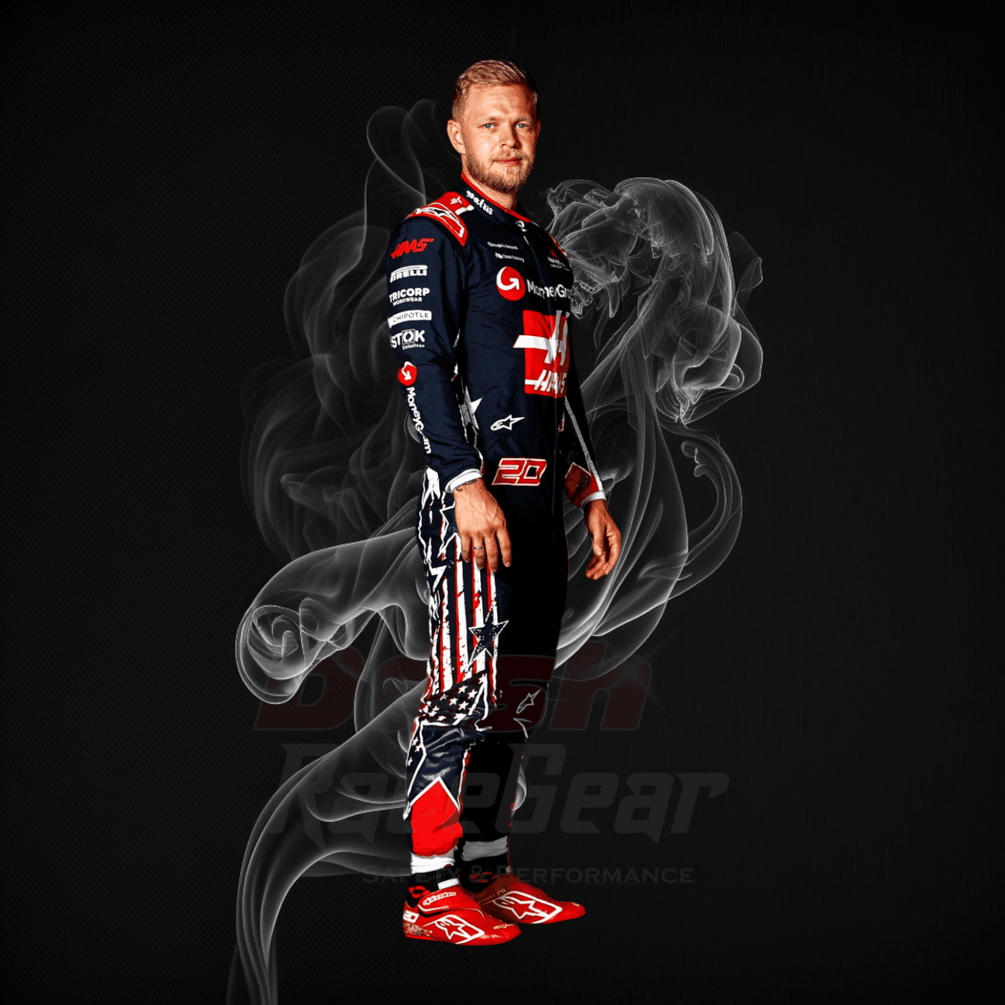 2023 Kevin Magnussen Special Austin Race Suit KIDS - US Grand Prix - Dash Racegear Store