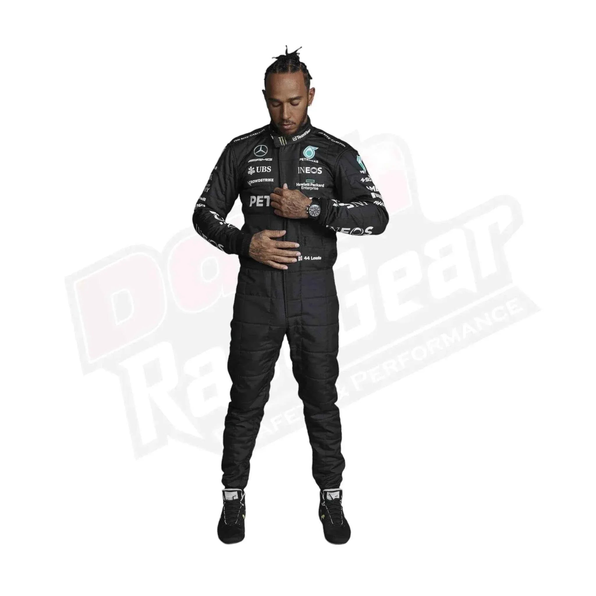 2023 Lewis Hamilton Mercedes - AMG Petronas F1 Team Replica Race Suit KIDS