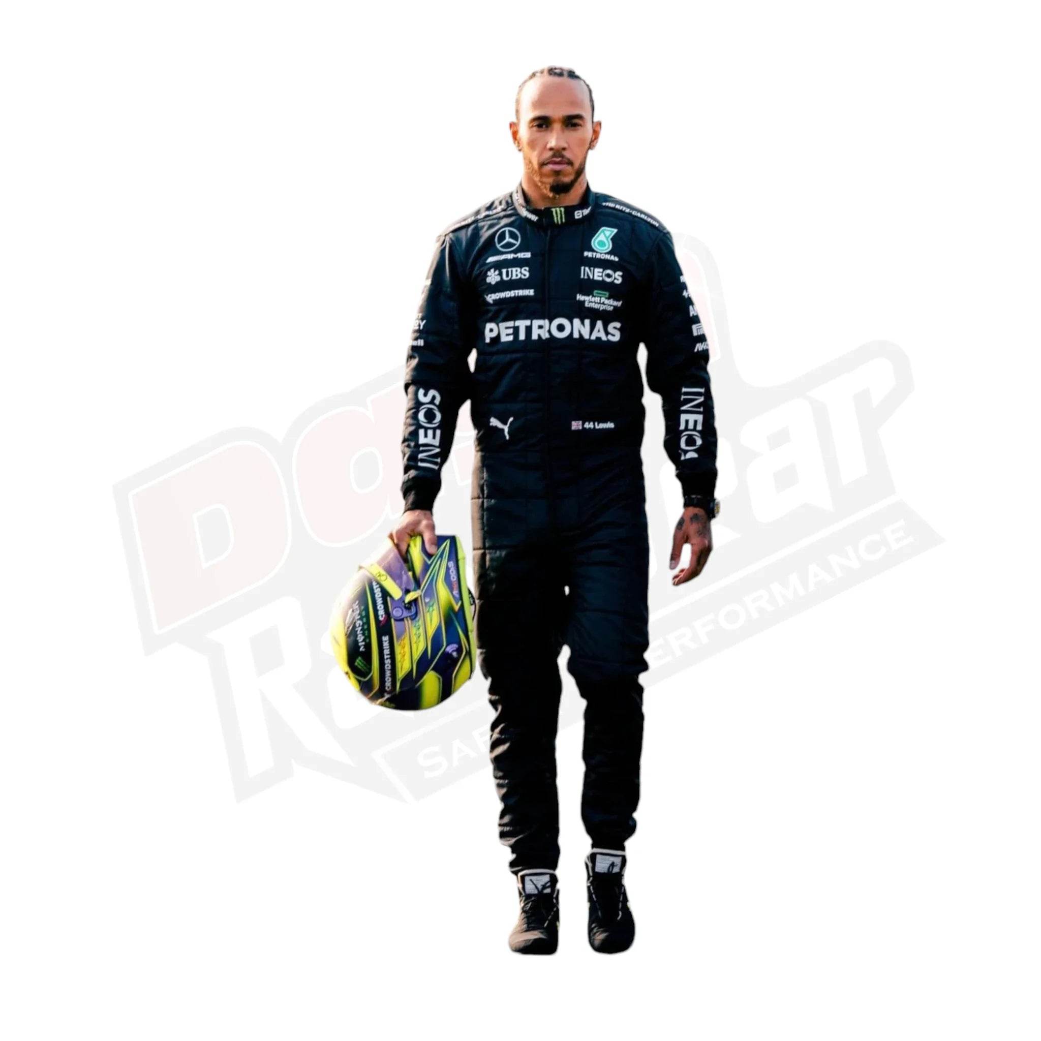 2023 Lewis Hamilton Mercedes-AMG Petronas F1 Team Replica Race Suit - Dash Racegear Store