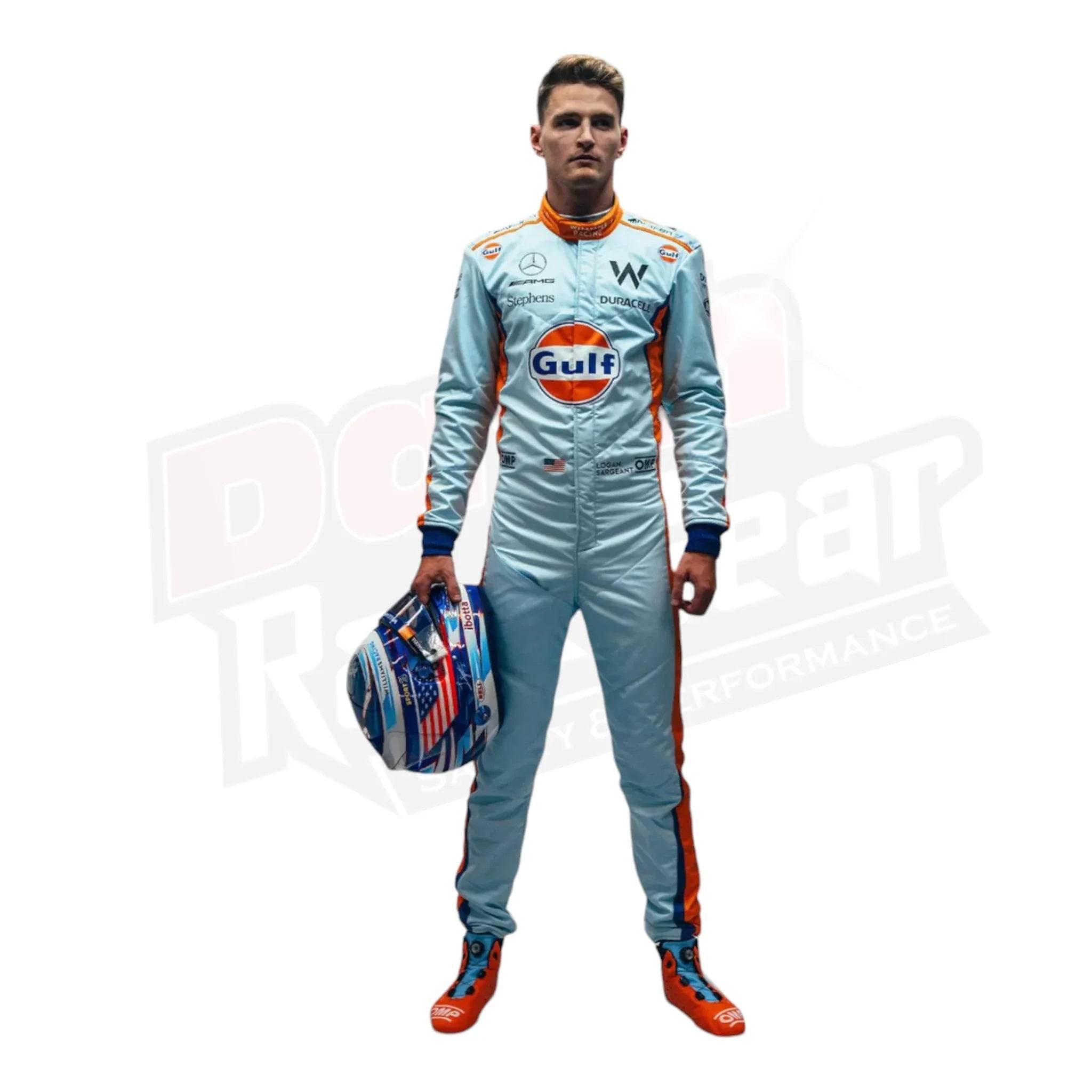 2023 Logan Sargeant Gulf F1 Race Suit Singapore GP - Dash Racegear Store