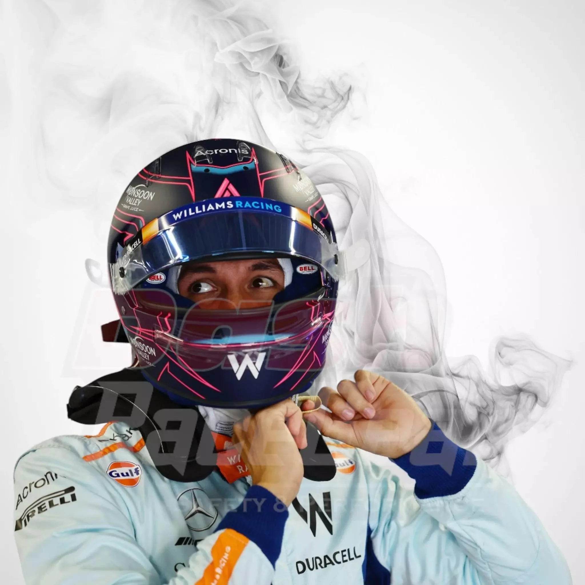 2023 New Alexander Albon Gulf F1 Race Suit Singapore GP - Dash Racegear Store