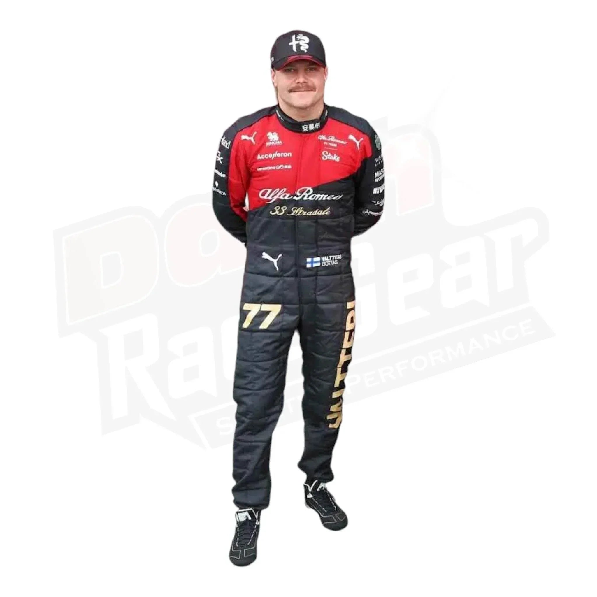 2023 VALTTERI BOTTAS ALFA ROMEO RACE SUIT - ITALIAN GP - 4X - Large / Euro 66