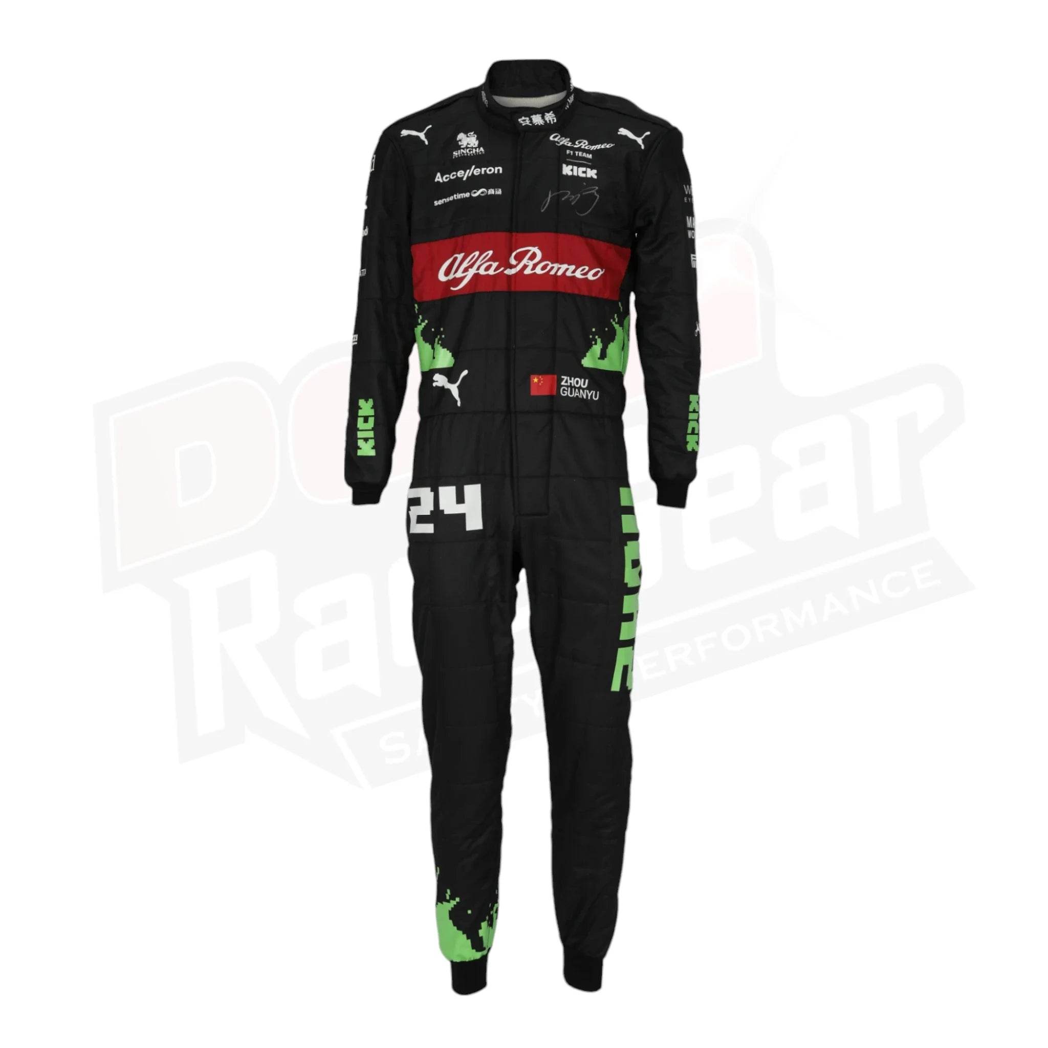 2023 Zhou Guanyu Alfa Romeo F1 Team Racing Suit KIDS – Belgian GP - Dash Racegear Store
