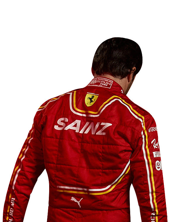 2024 Carlos Sainz Ferrari F1 Race Suit REPLICA Dash Racegear product image 2
